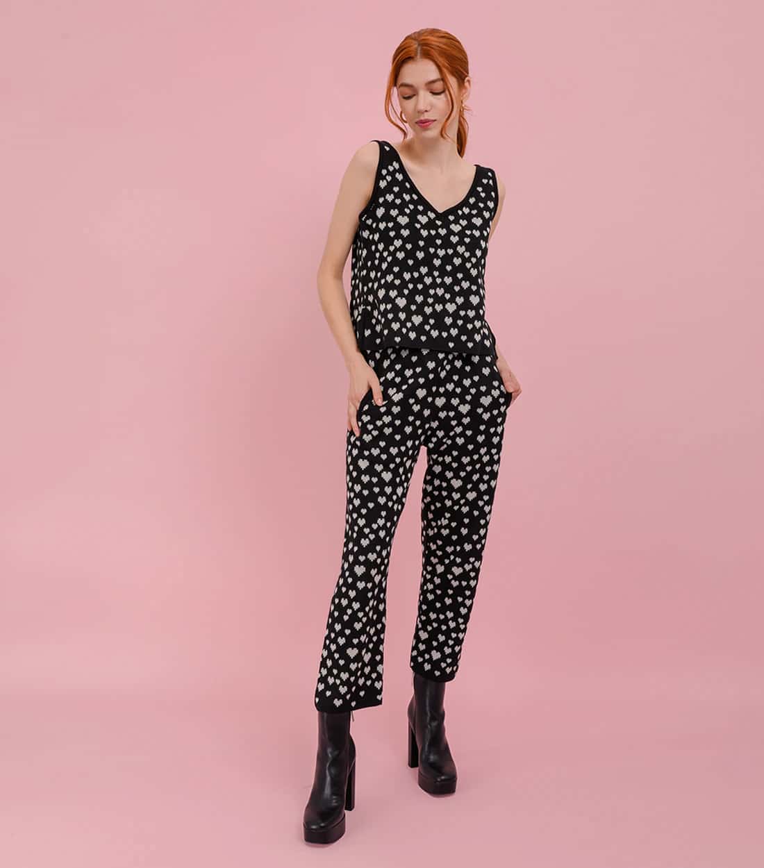 Pantalon CuoreBeat Negro Recto. - miniatura 2