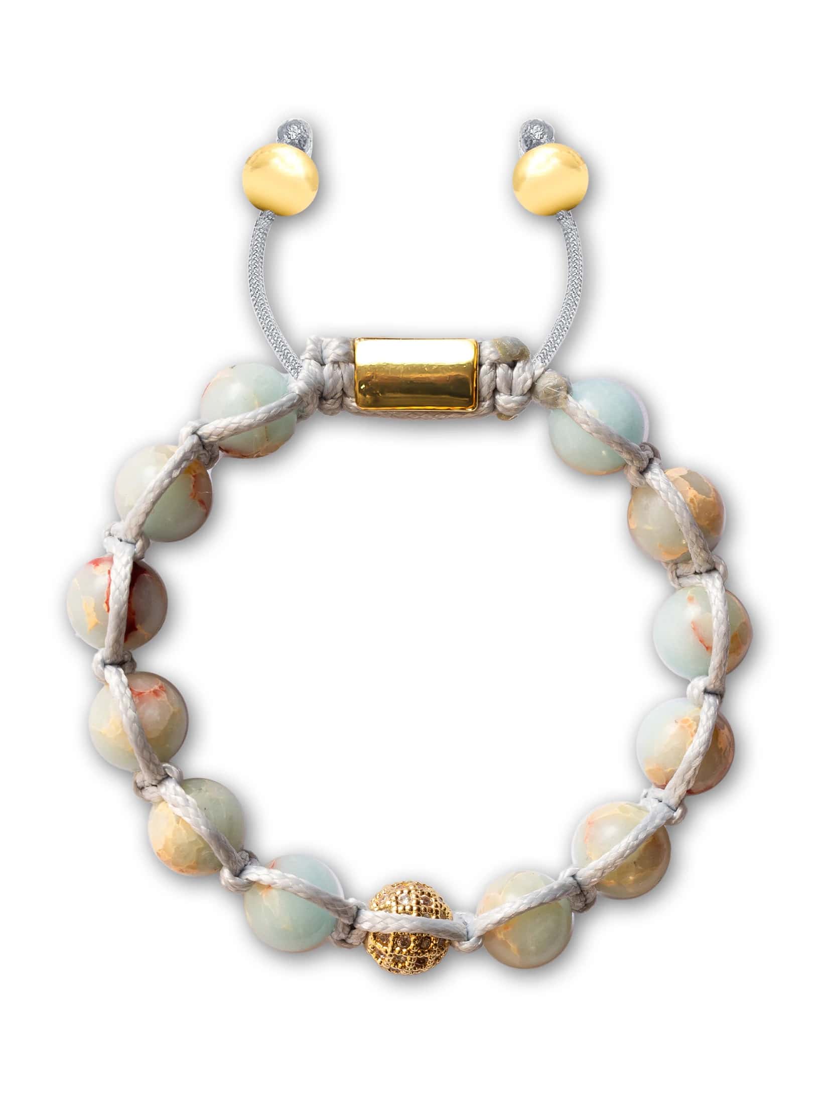 Brazalete Coral Macramé 8mm