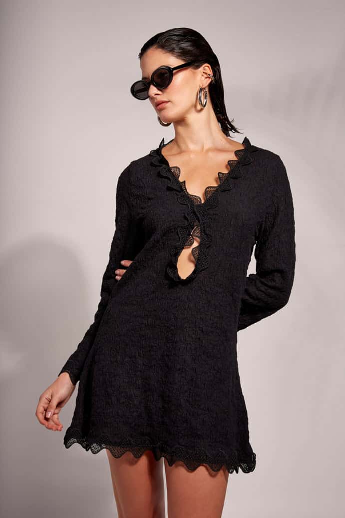 LAVA MINI DRESS BLACK