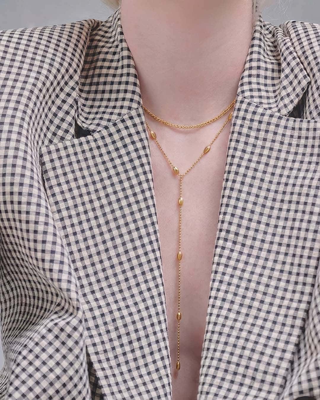 Collar Largo Doble Oval - miniatura 2