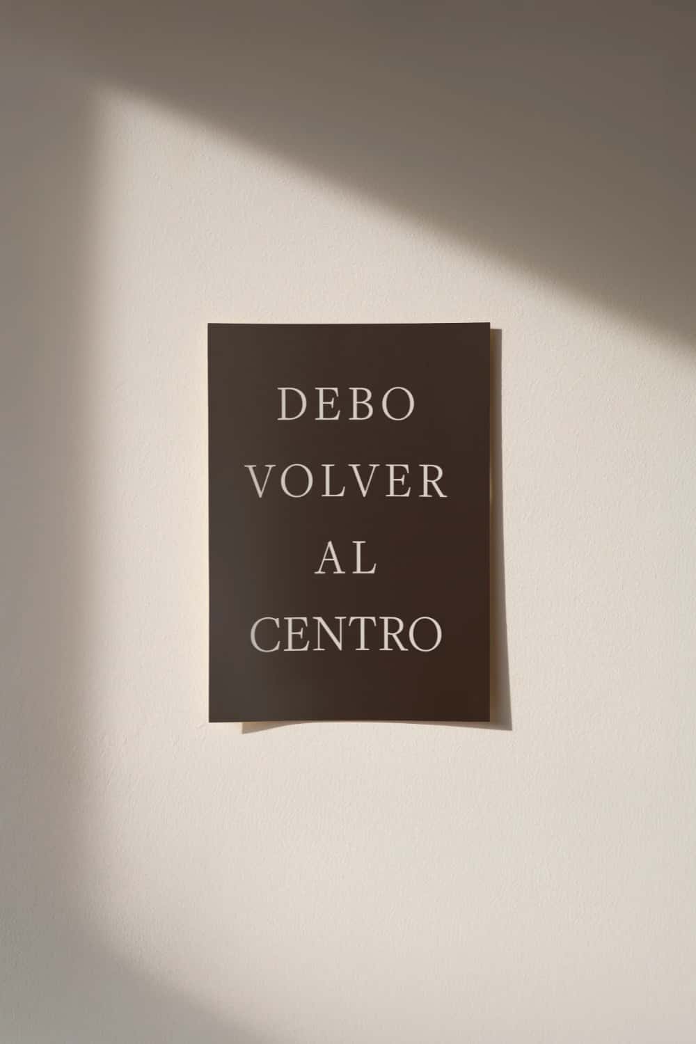 POSTER 30 X 40 - DEBO VOLVER AL CAMPO