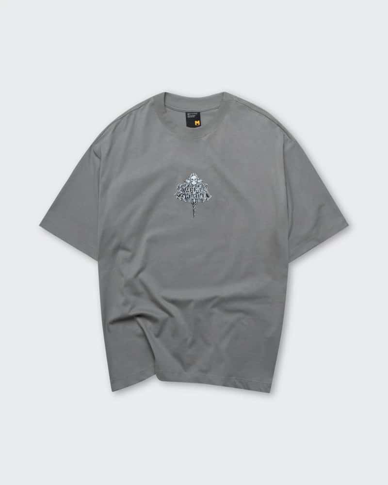 Camiseta Gris Oversize Warrior of World - miniatura 6