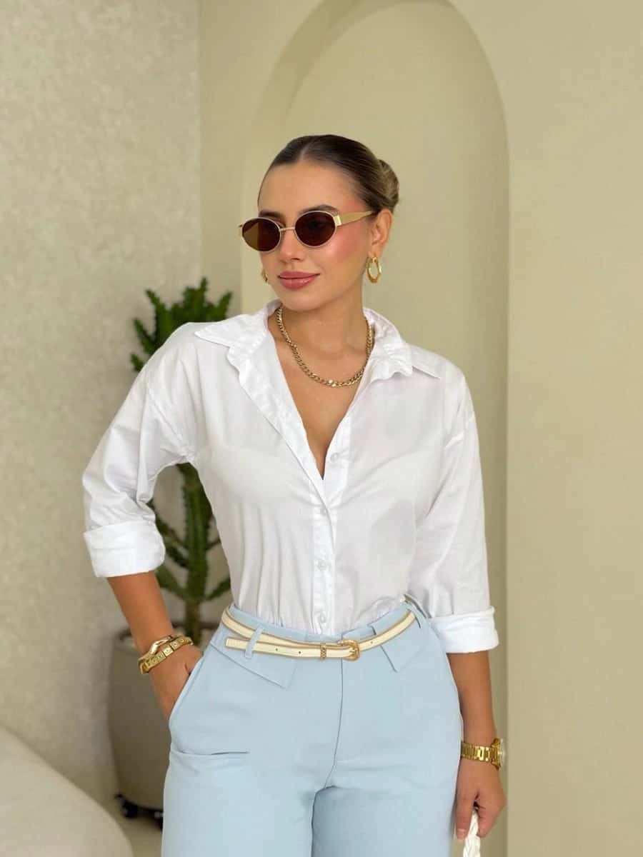 Camiseta oversized Helena (Blanco)