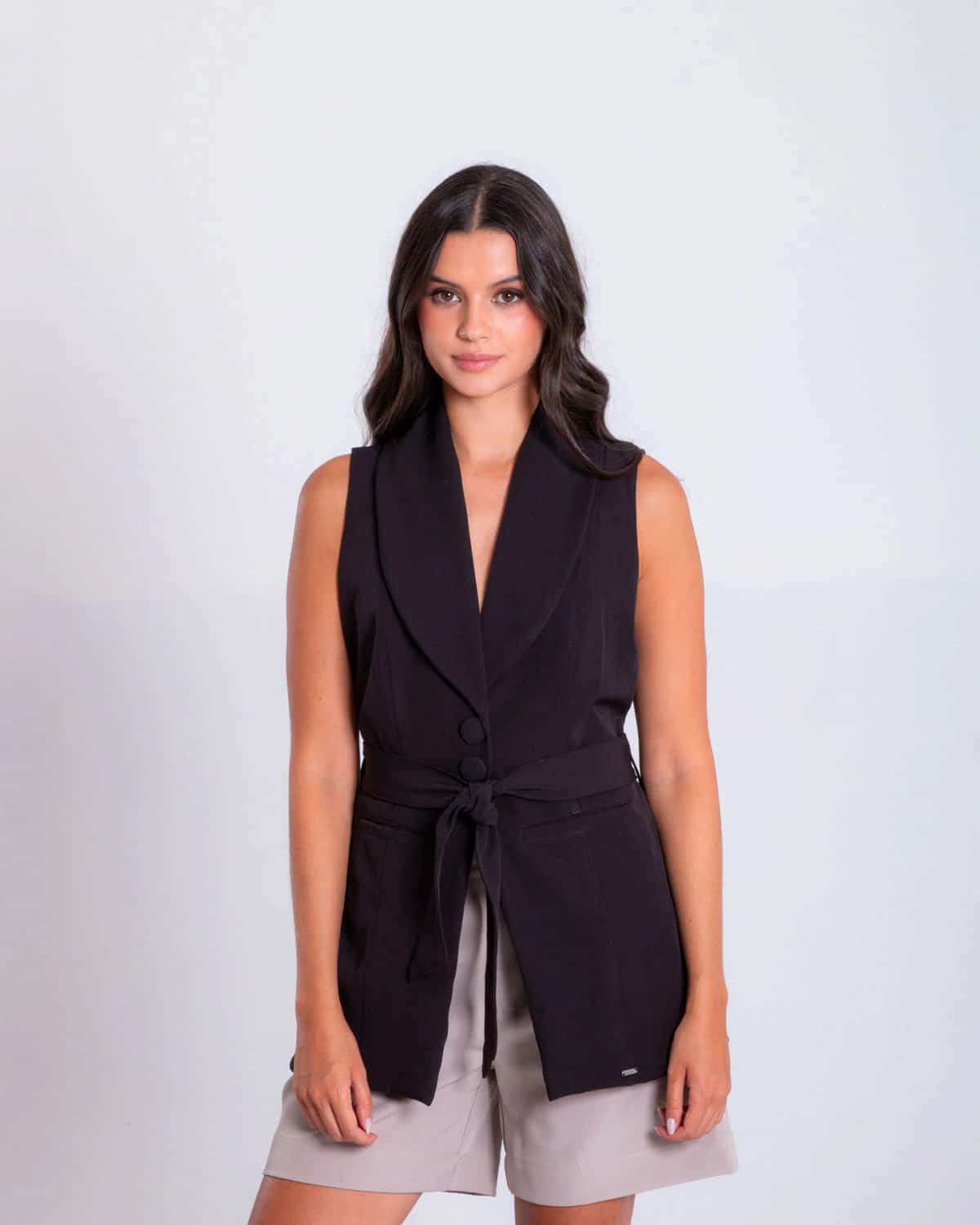 Chaleco negro para mujer