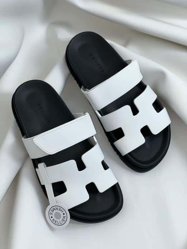 SANDALIA HERMES BLANCA VELCRO
