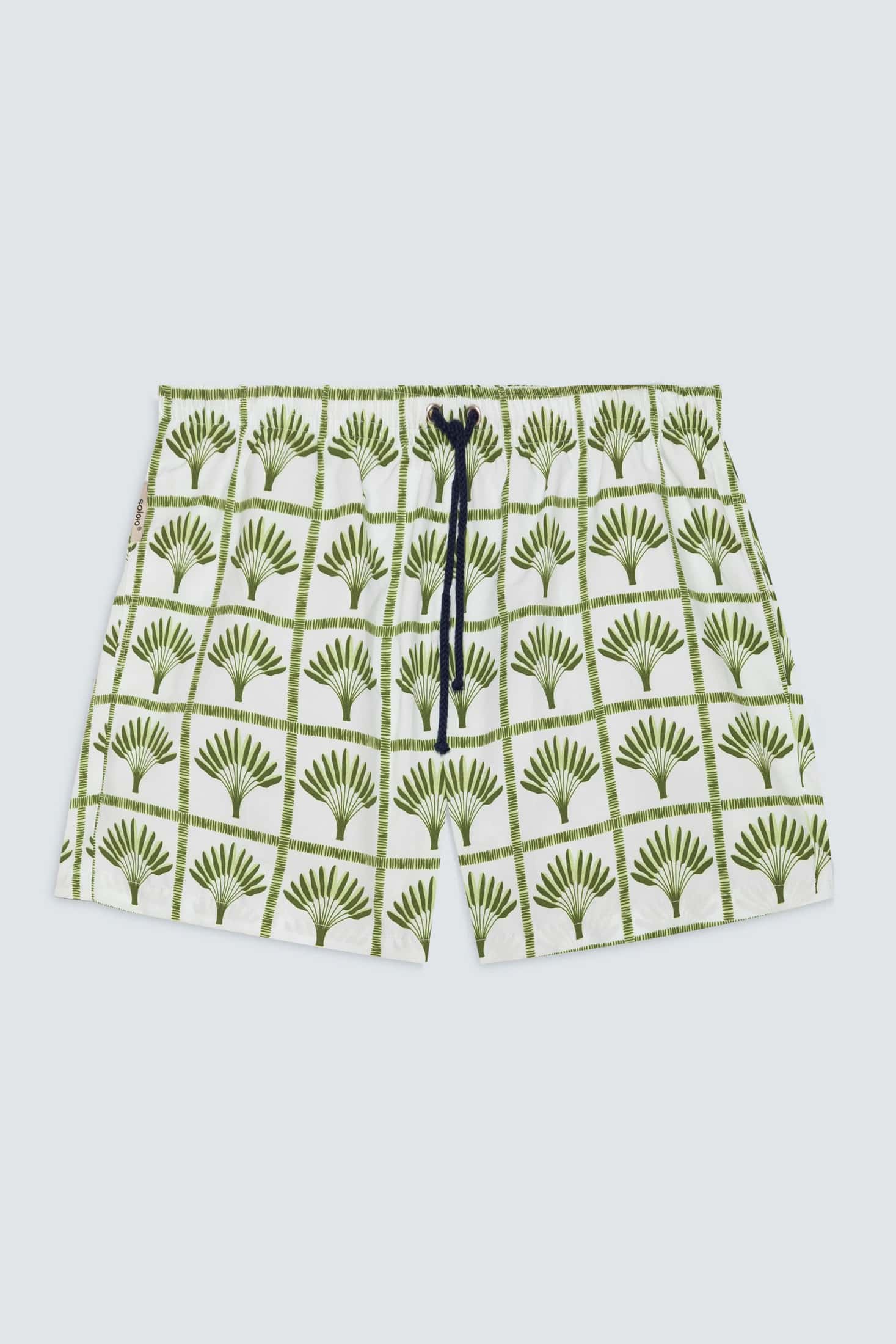 Men's green palmar swim trunk
