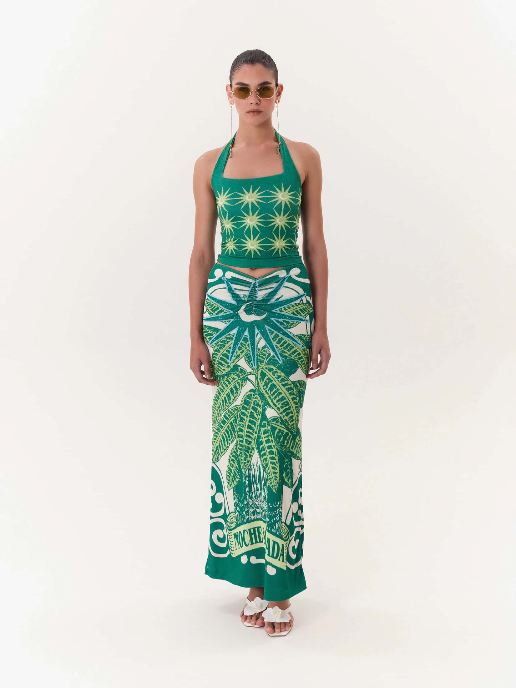 Halter Top Solar - Verde