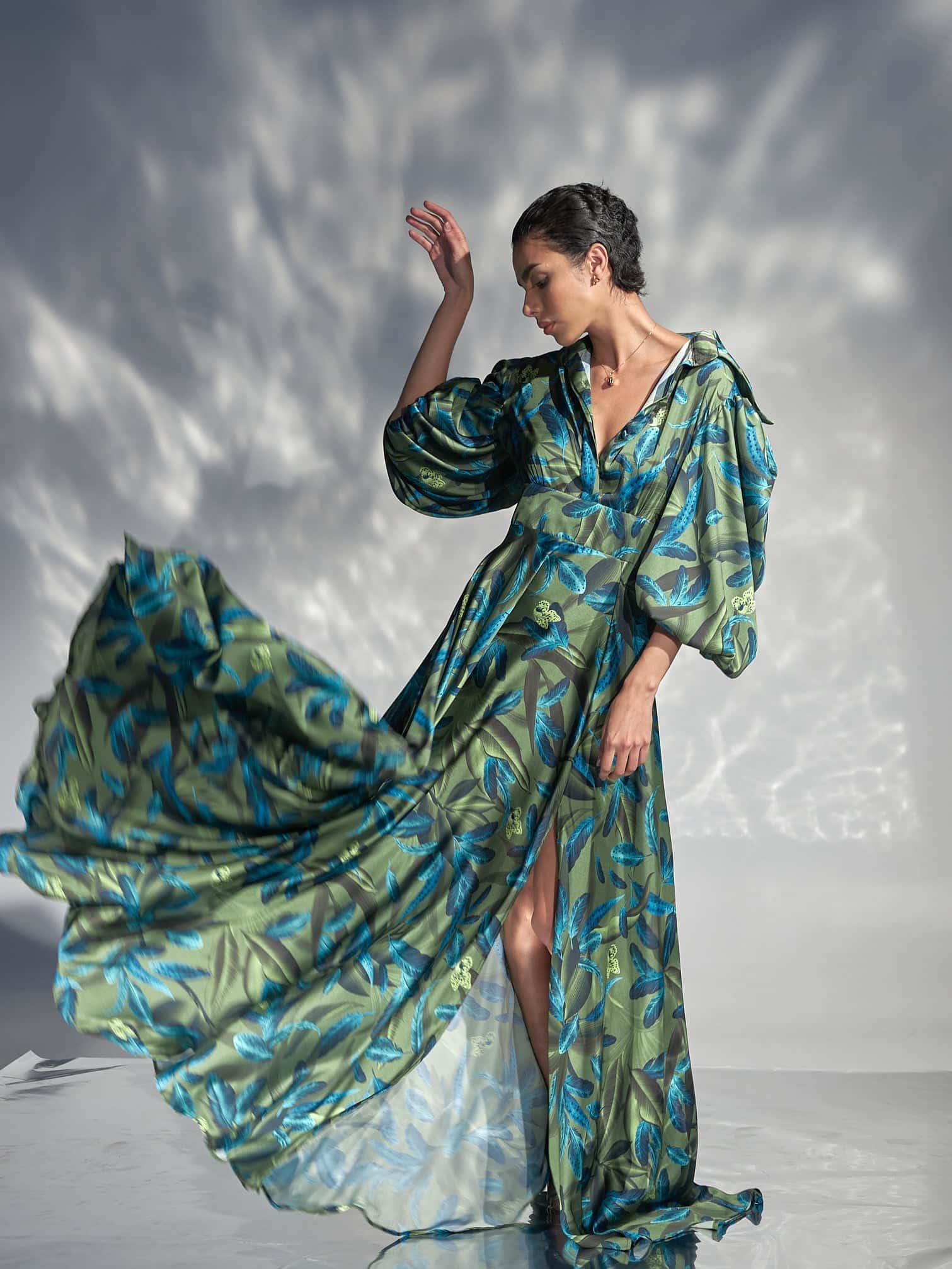 Vestido Ono Estampado Multi Verde - miniatura 3