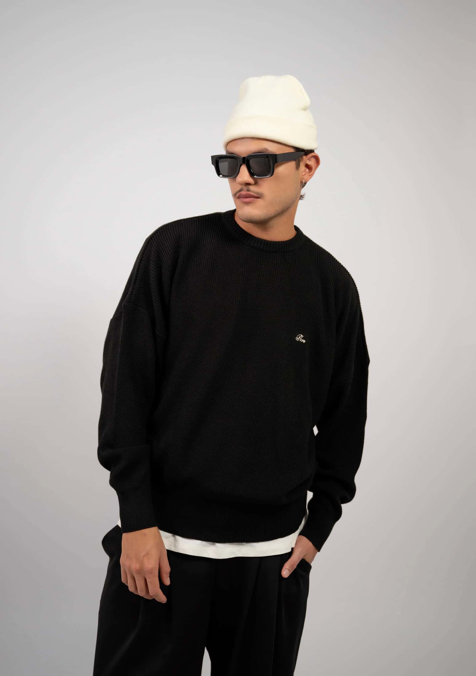Monclair Black Crewneck - miniatura 2