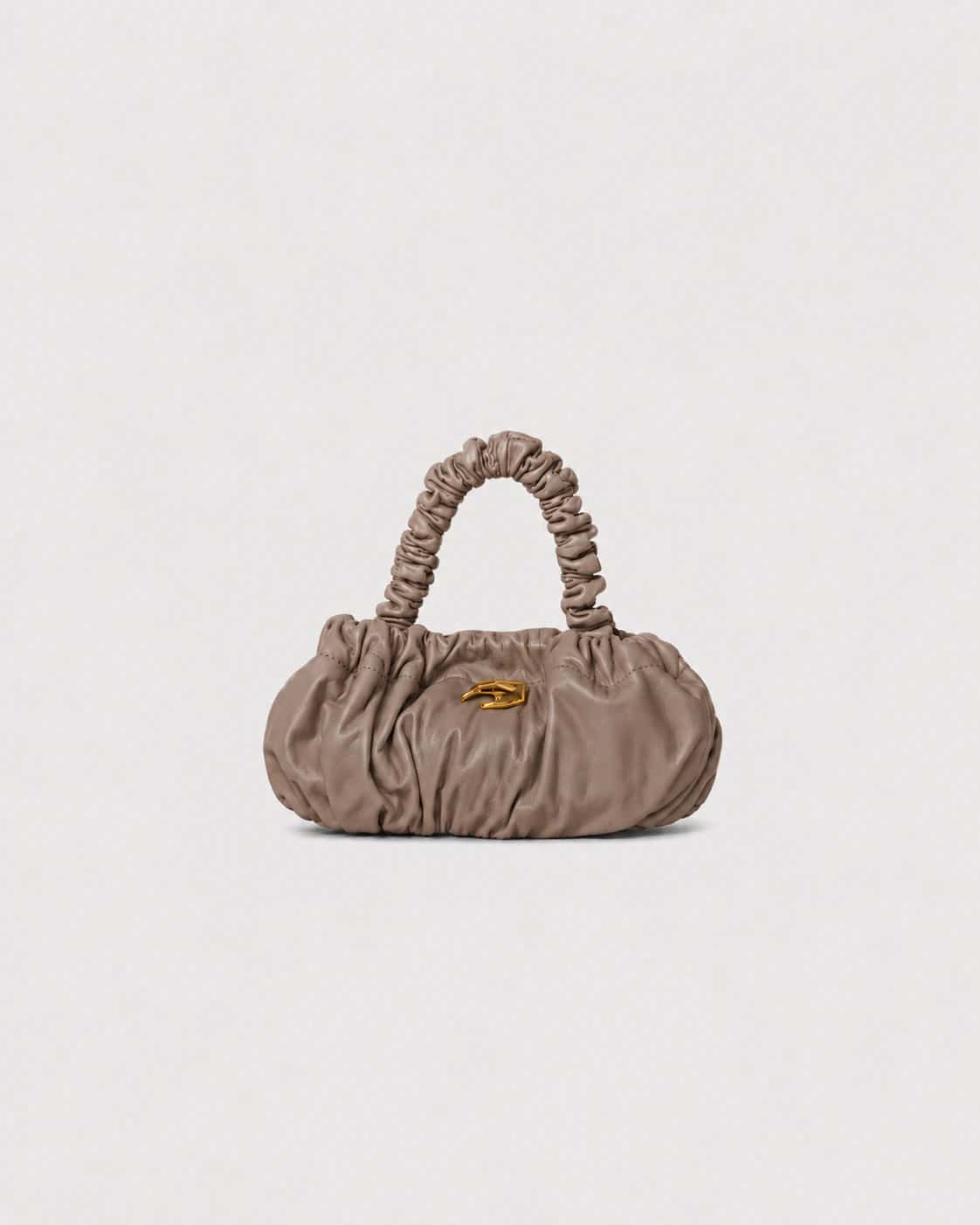 Petite Pierre Taupe Leather Bag