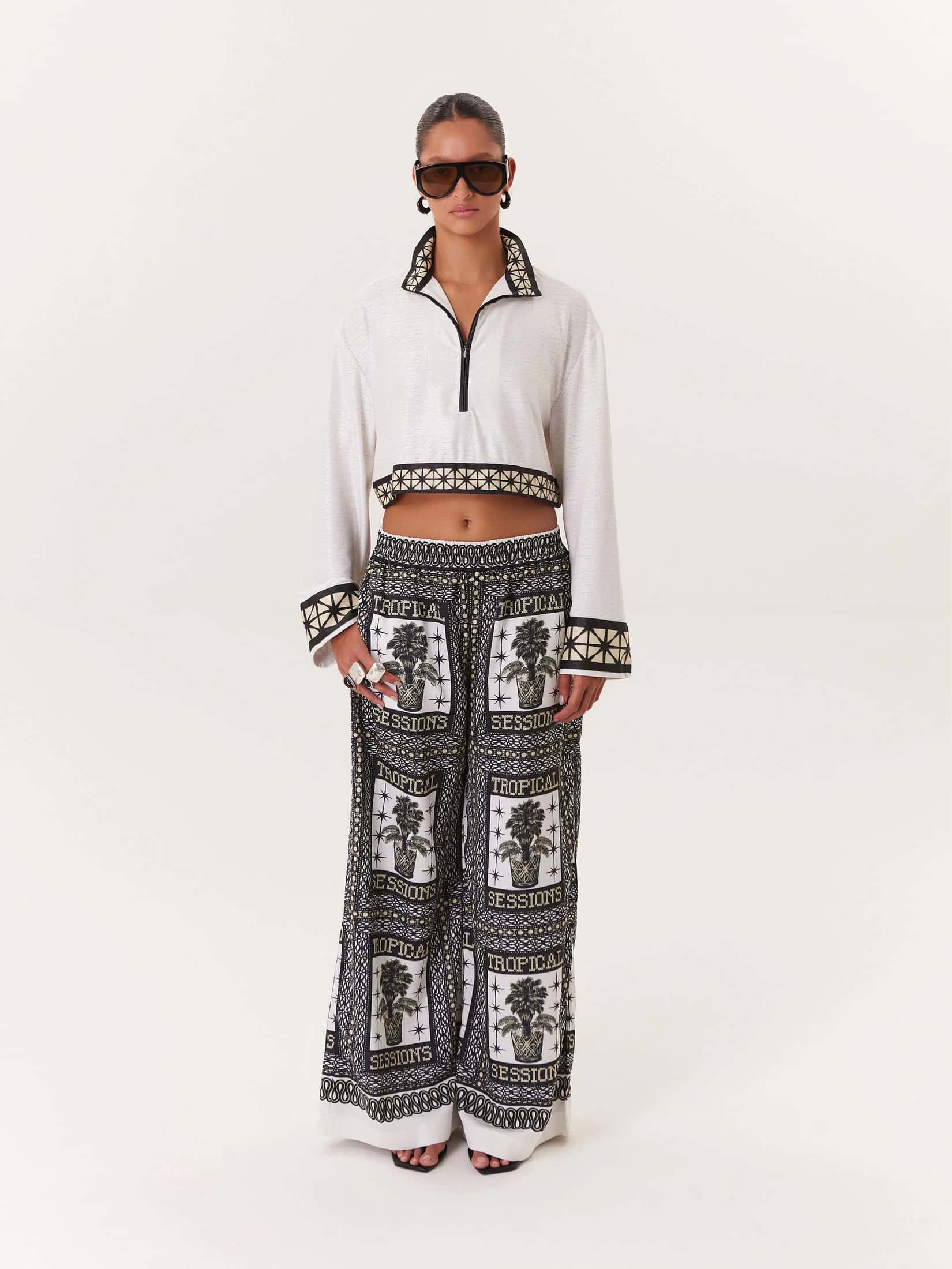 Pantalón Tropical - Negro