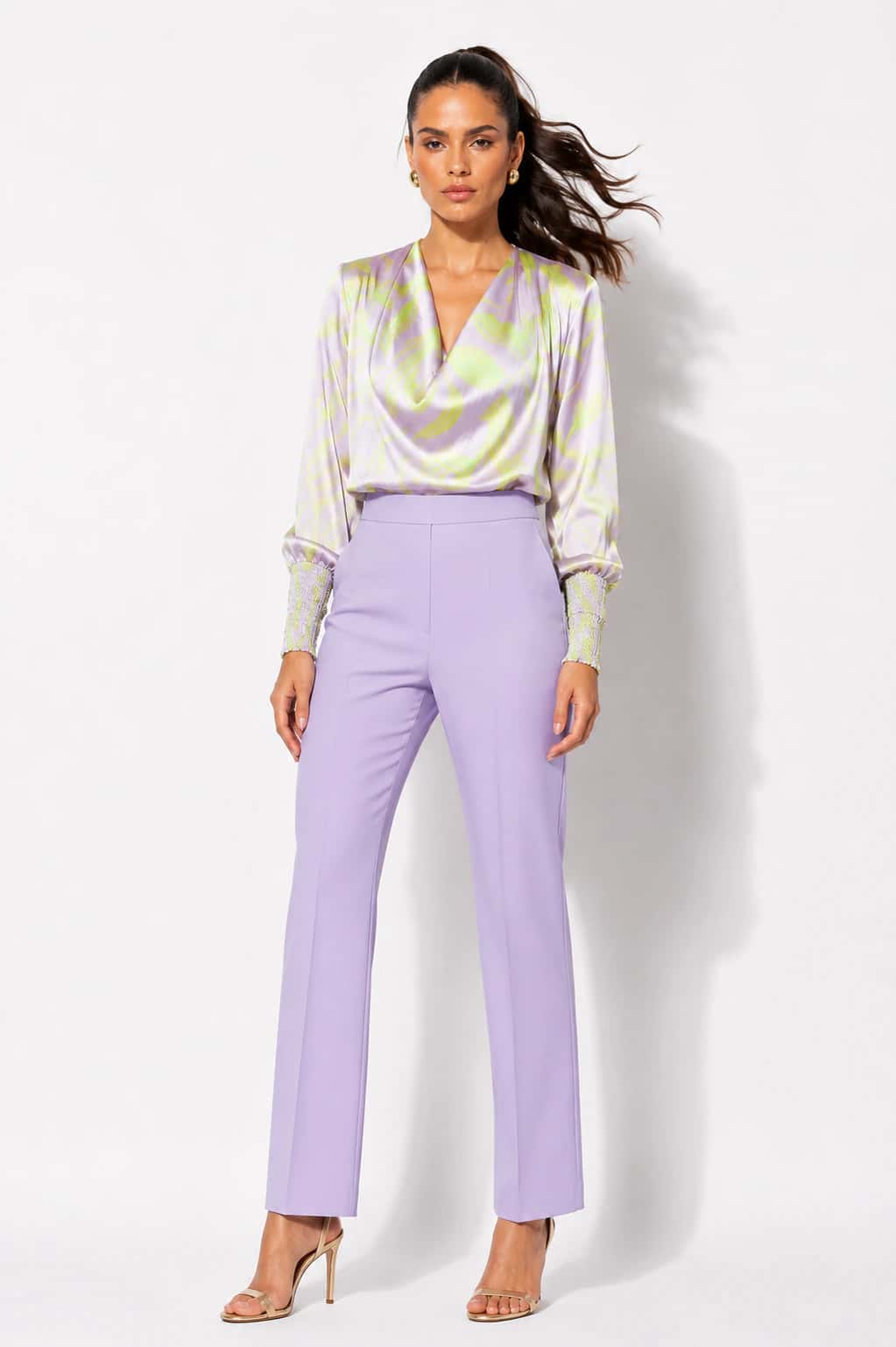 Blusa Shadow Plumas Lila - miniatura 1
