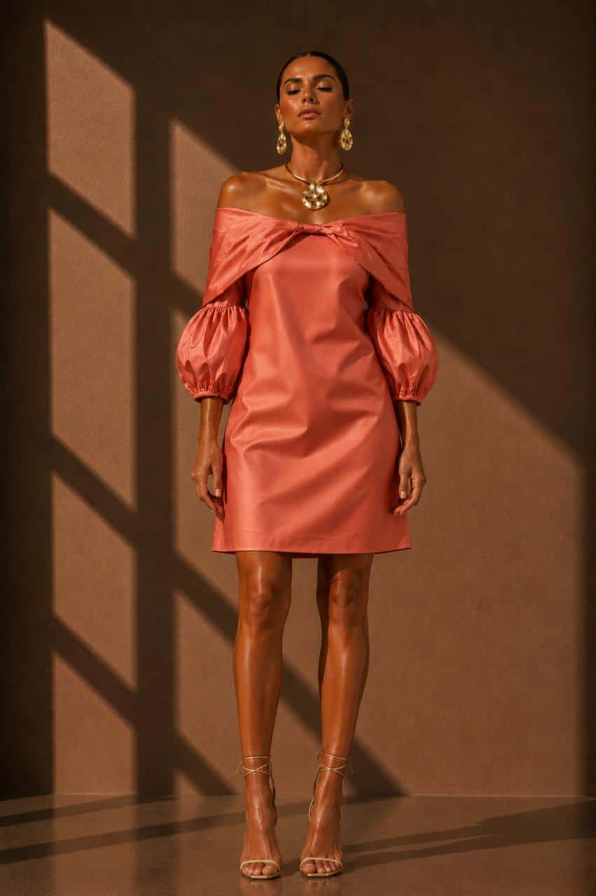 Vestido Magdis Salmon - miniatura 1