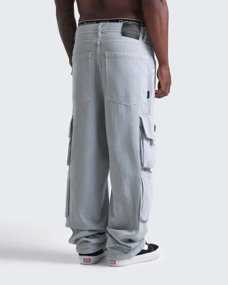 Jeans Baggy Cargo Gris Lavado - miniatura 3