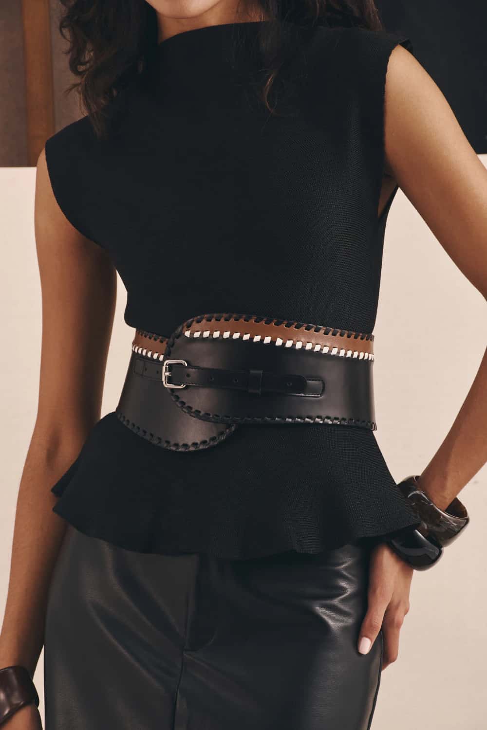 "LA MONA" TOP MIDNIGHT - miniatura 4