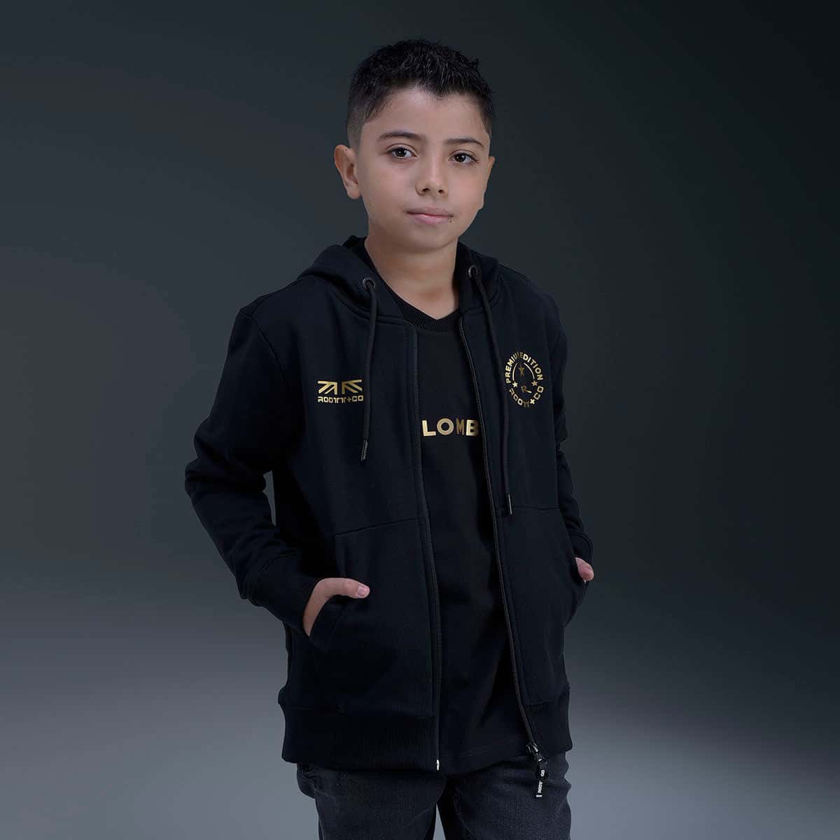 Chaqueta Negra Colombia Kids