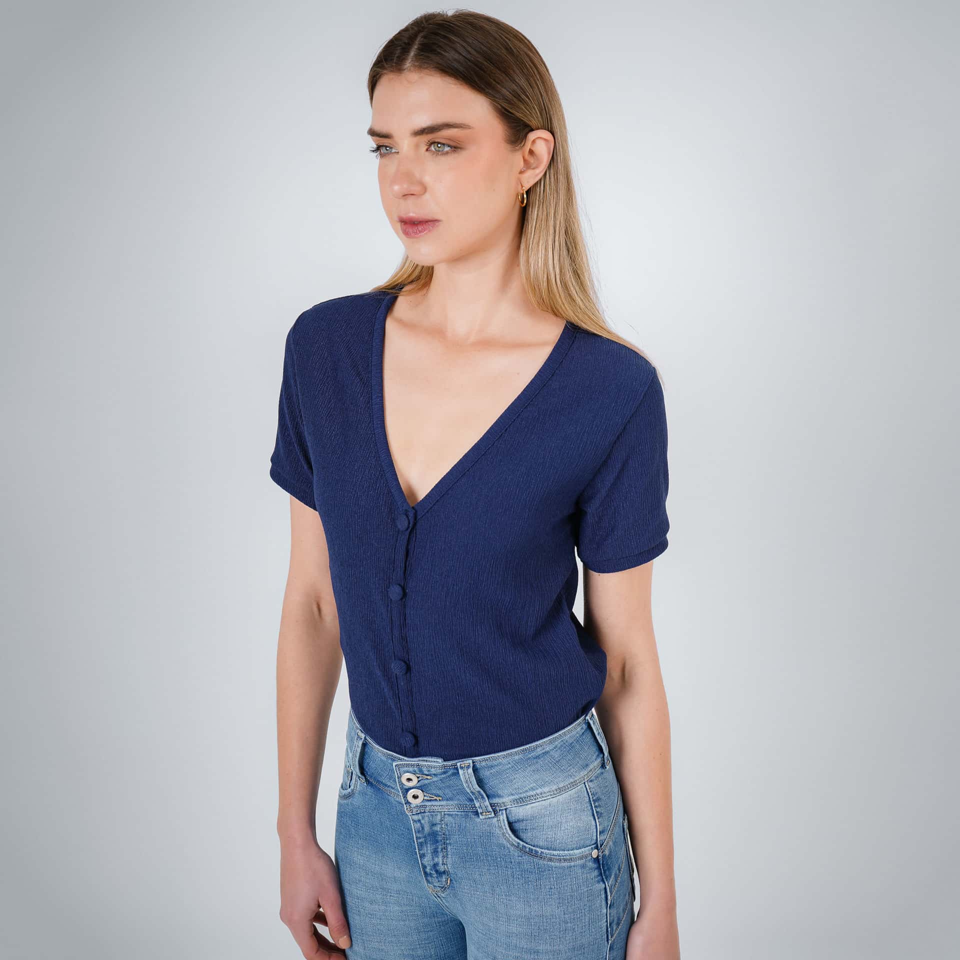 Camiseta Cuello V Manga Corta - miniatura 4