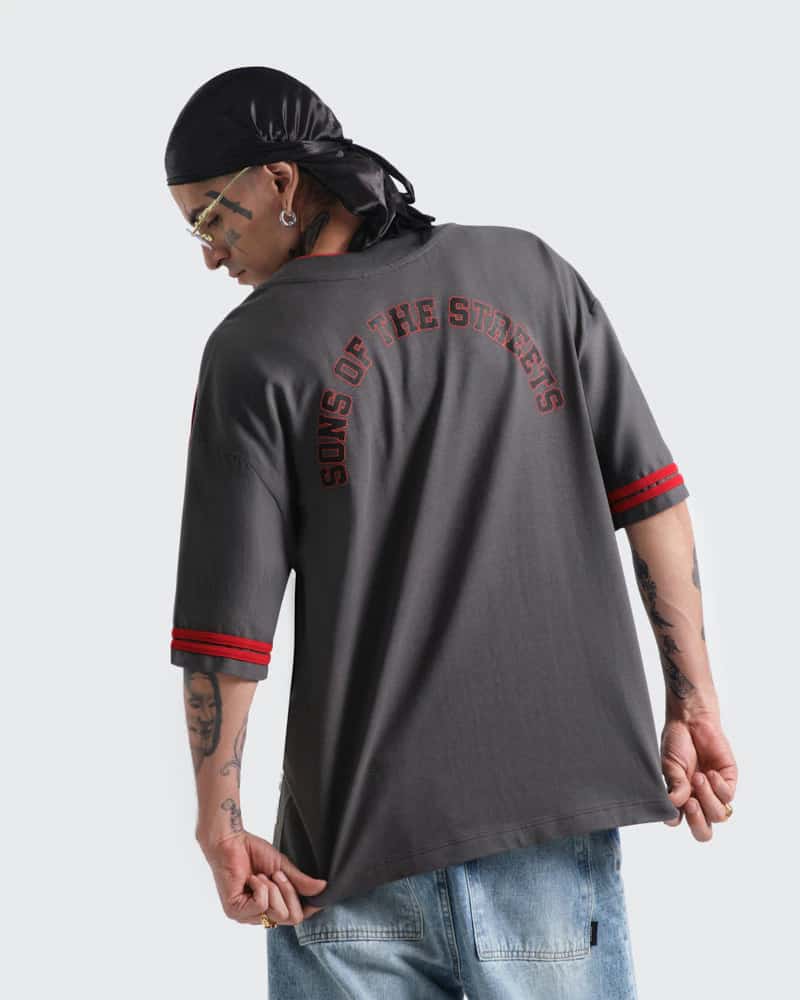 Camiseta Gris Oversize Dream Jersey - miniatura 3