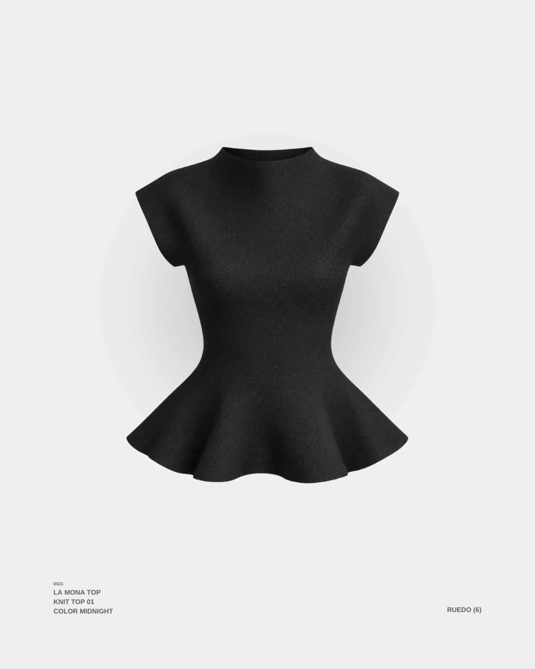 "LA MONA" TOP MIDNIGHT - miniatura 1