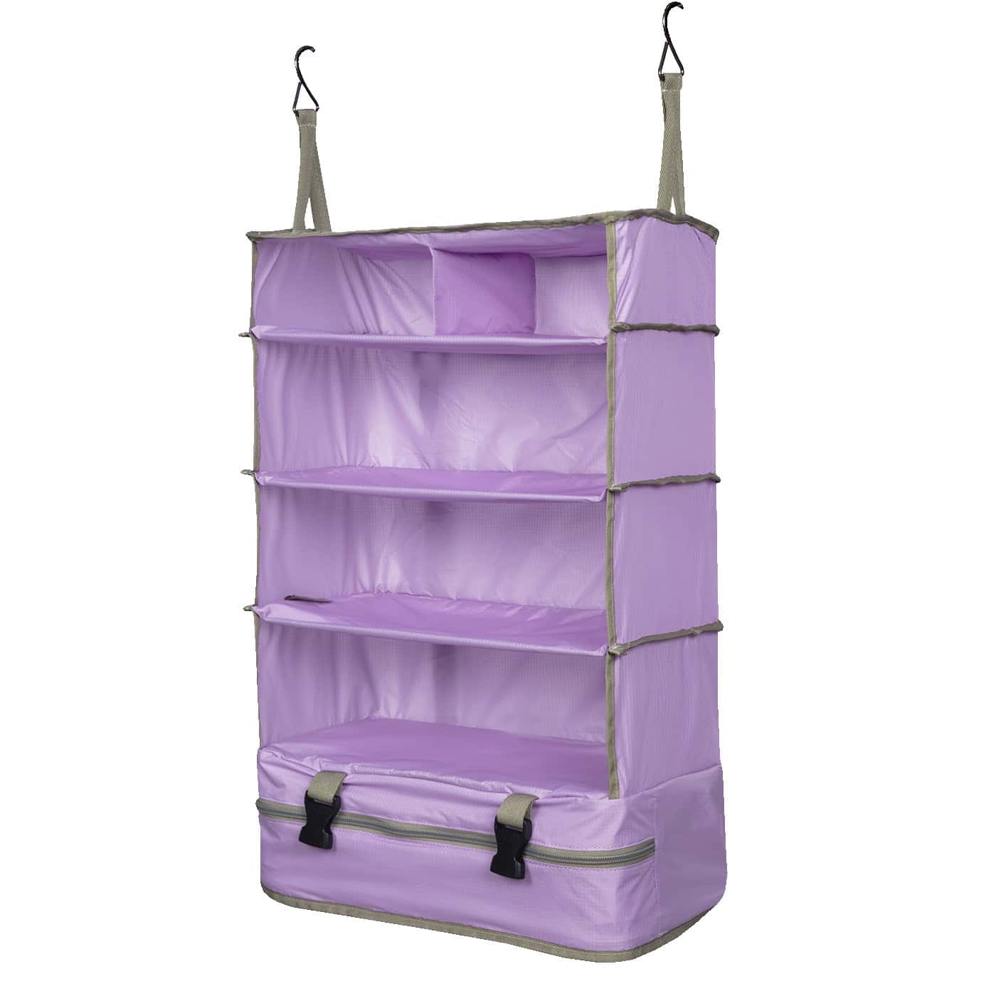 Cubo organizador acordeon de 6compartimientos Morado Lila -BE