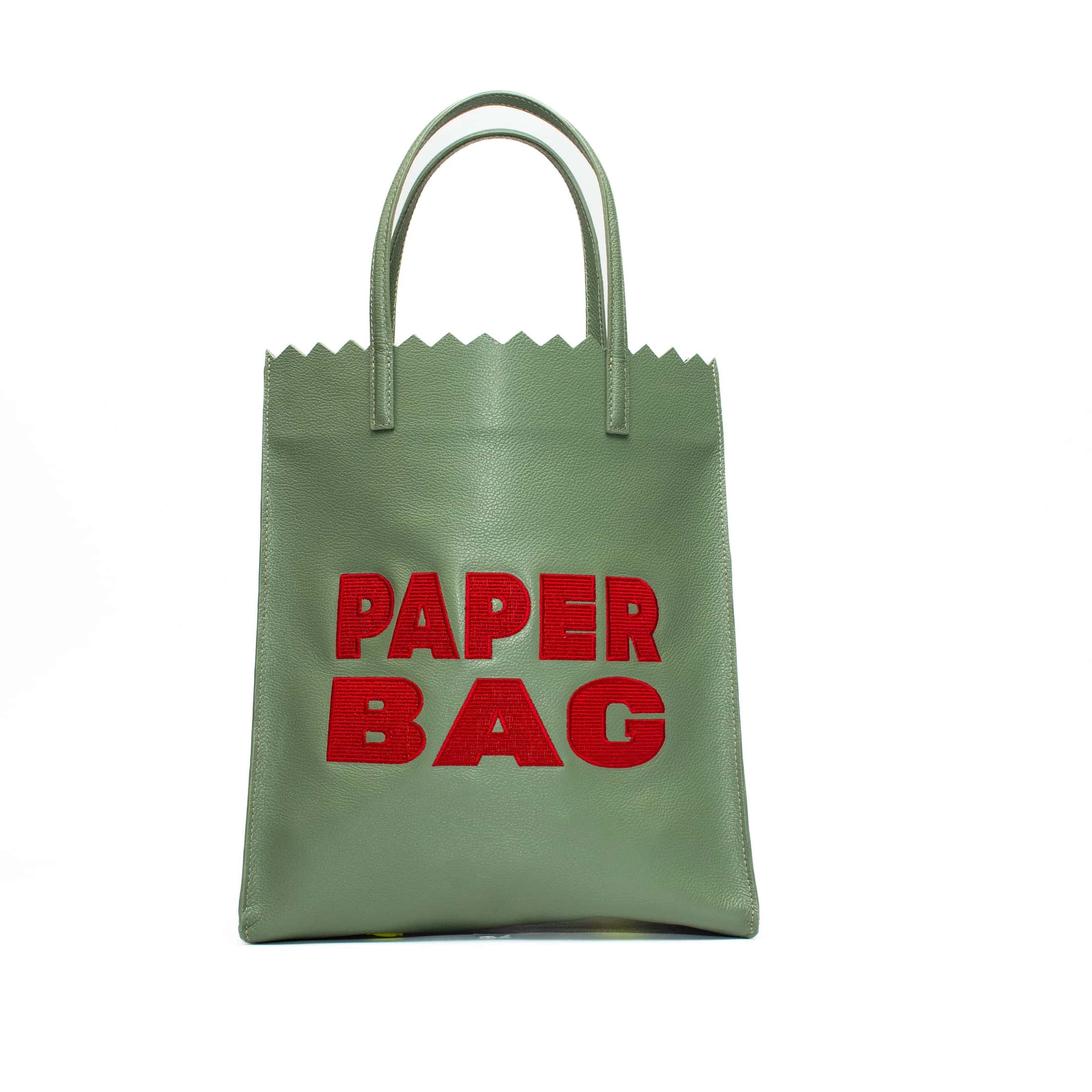Paper Bag - Sage x Bordeaux