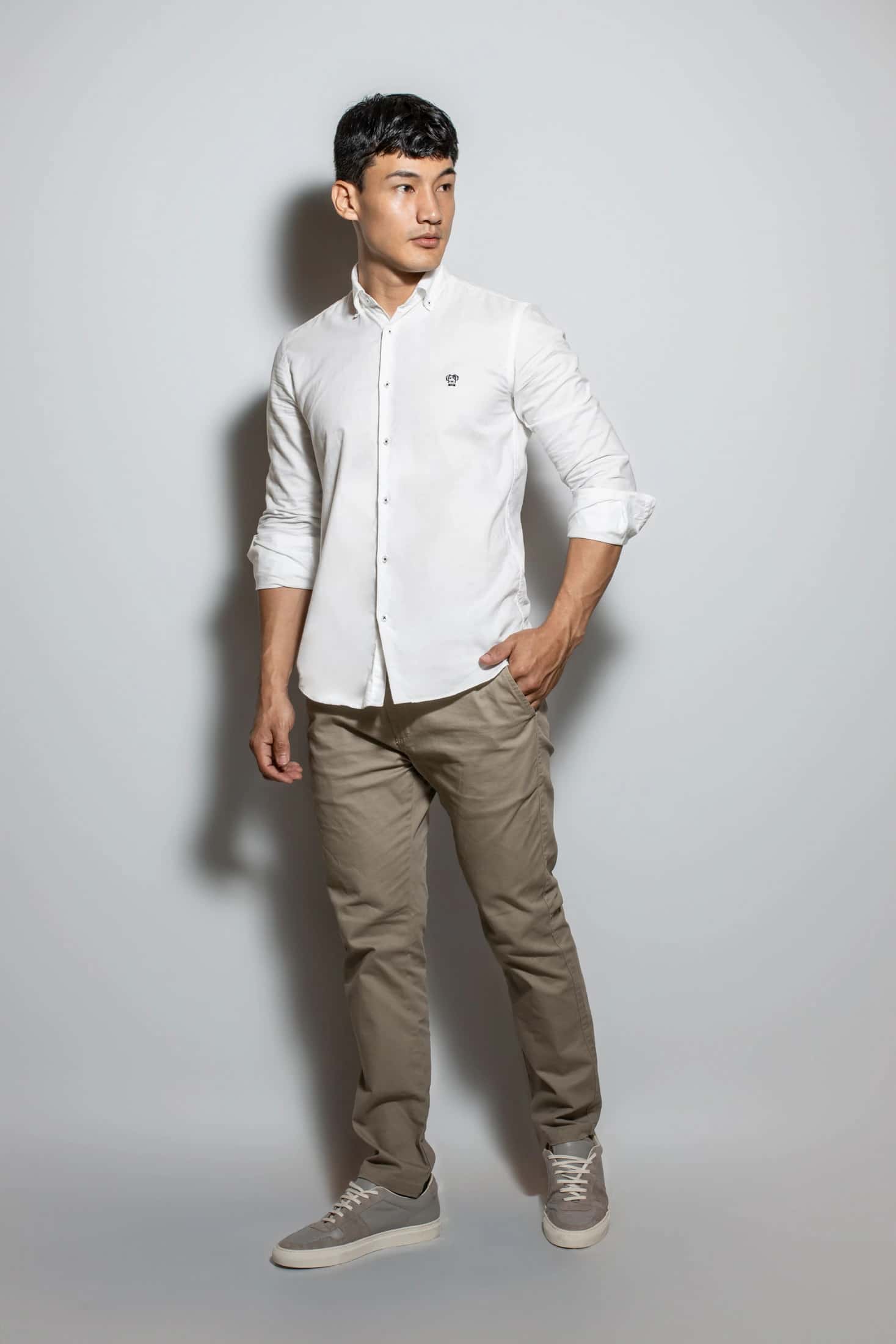 Camisa Antimanchas Popelina Blanca - Talla Regular