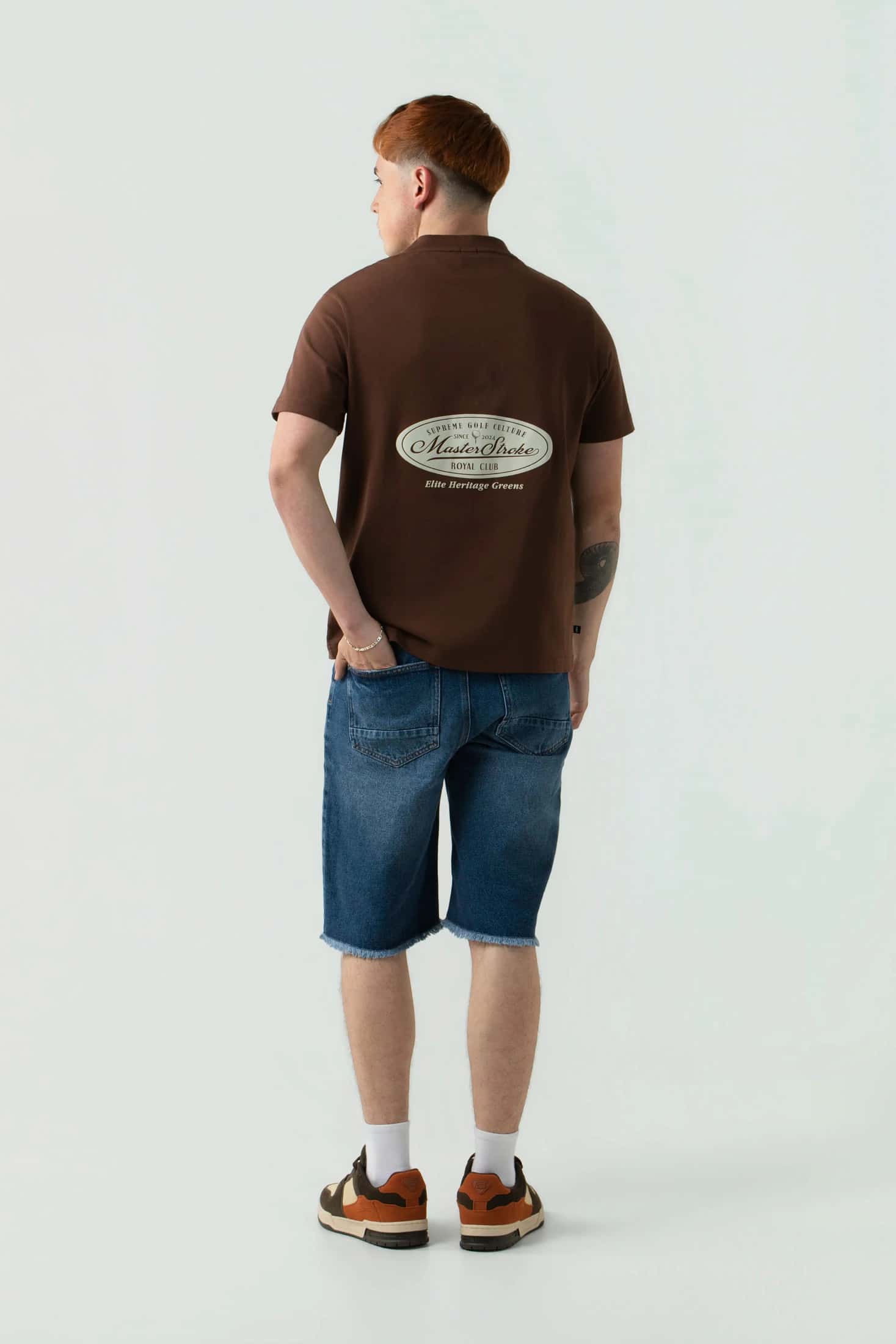 Bermuda Denim QST Raw Edge - Azul Medio - miniatura 8
