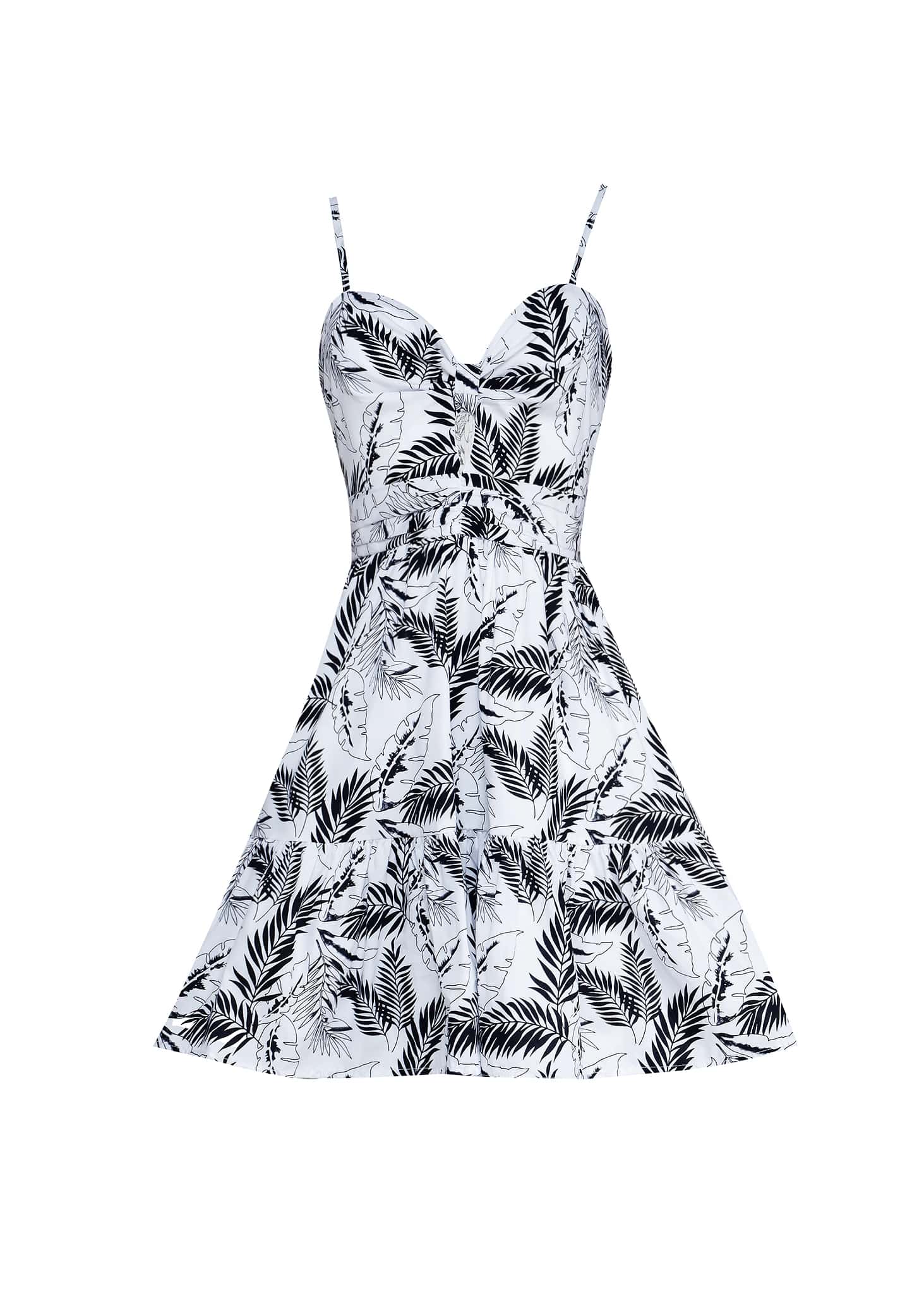 Vestido Palm Print