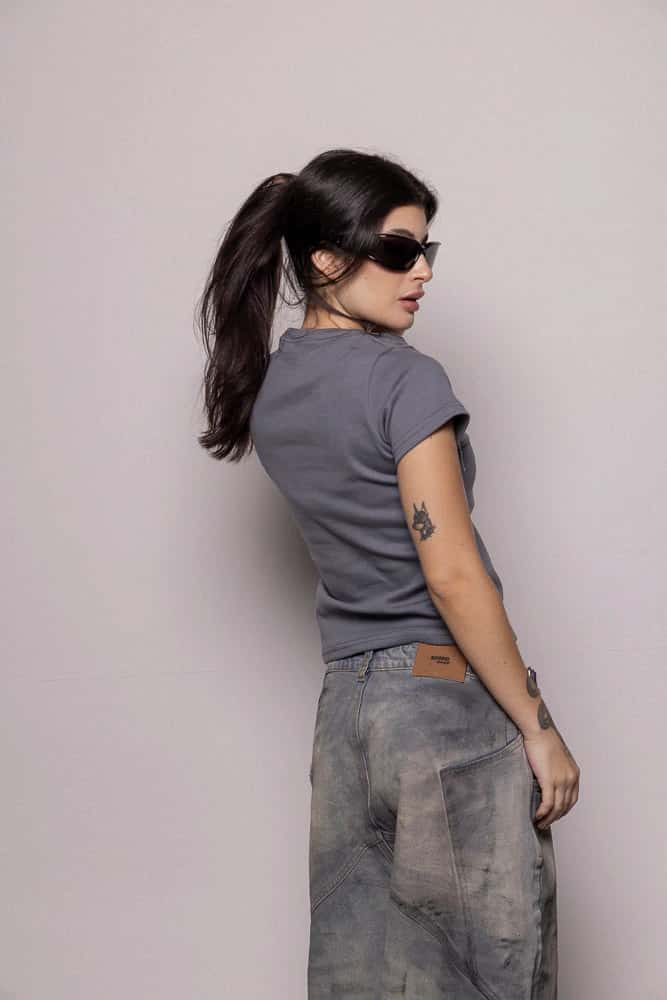 Camiseta 87/27 Basic Rib-Gris - miniatura 3