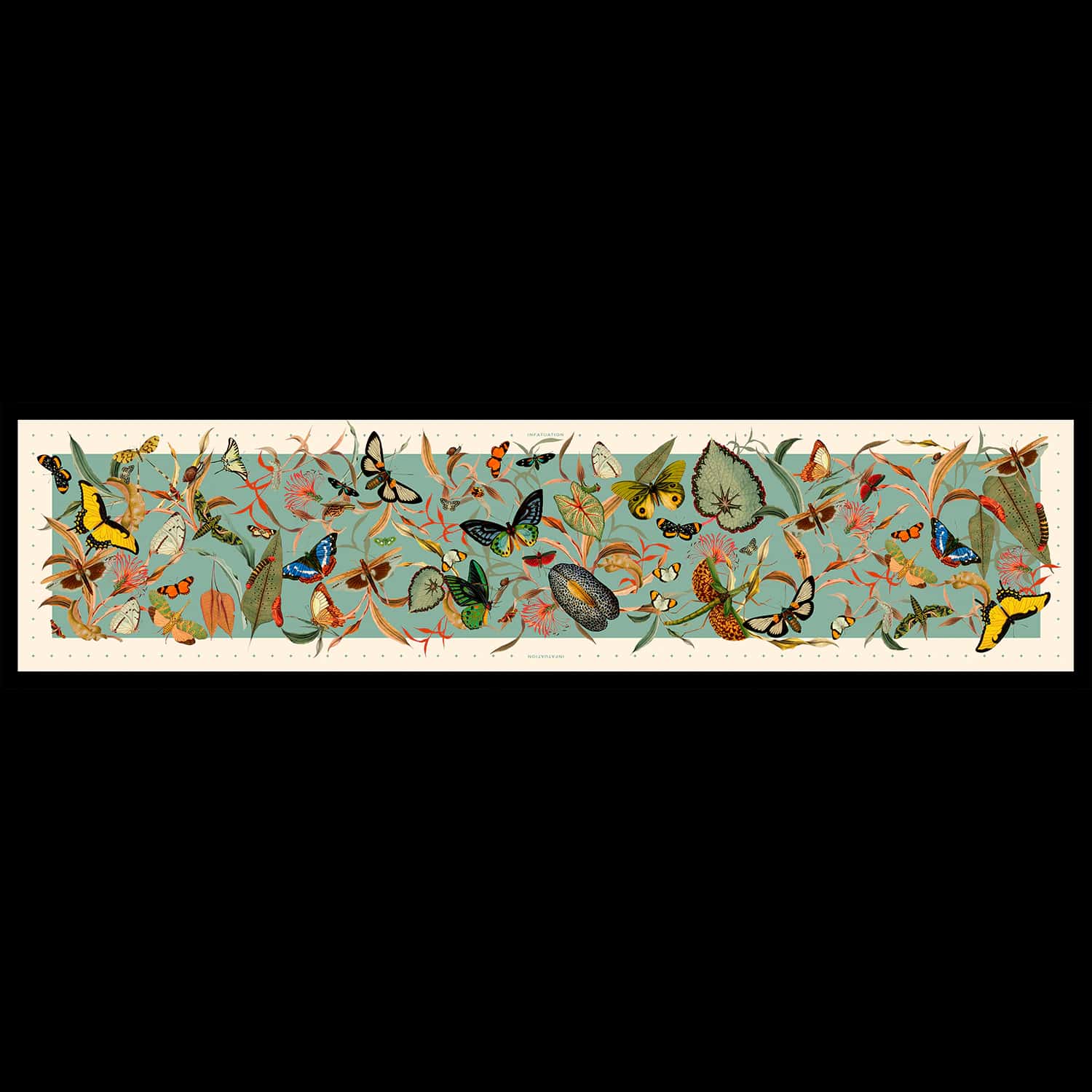 Pashmina - Butterfly Black