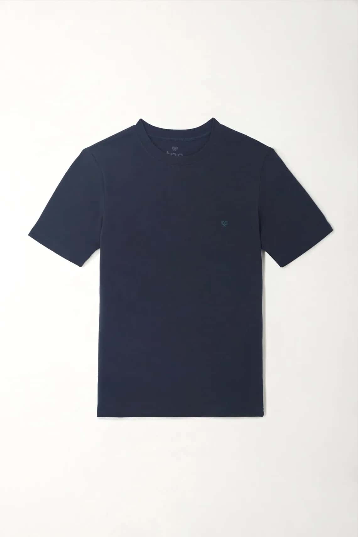 Camiseta con mini print y manga corta azul para niño