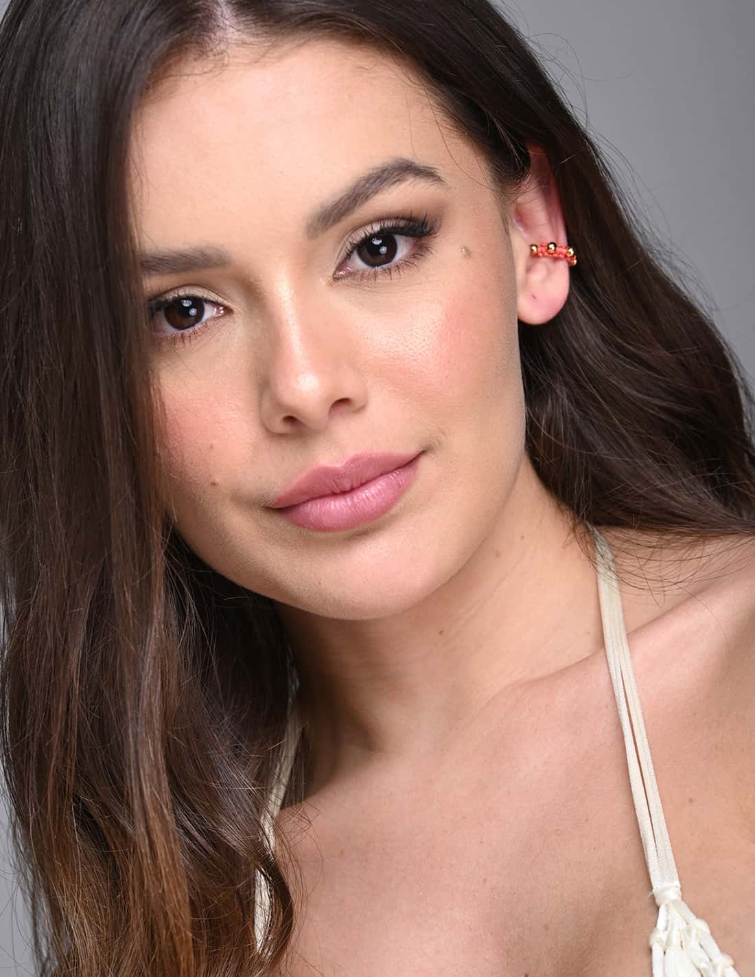 Ear Cuff Luna Lunera Coral