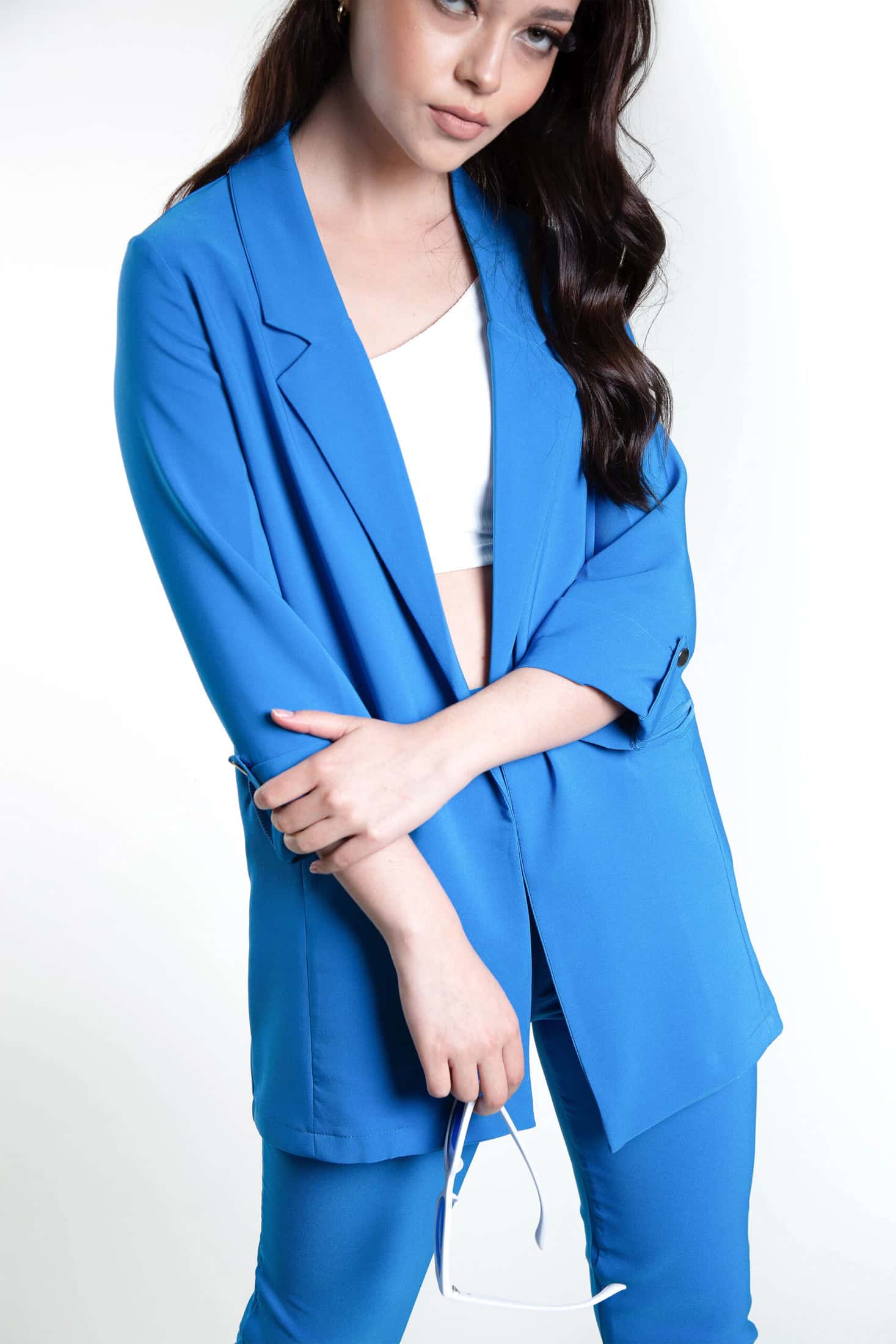 Blazer Dama Azul Rey