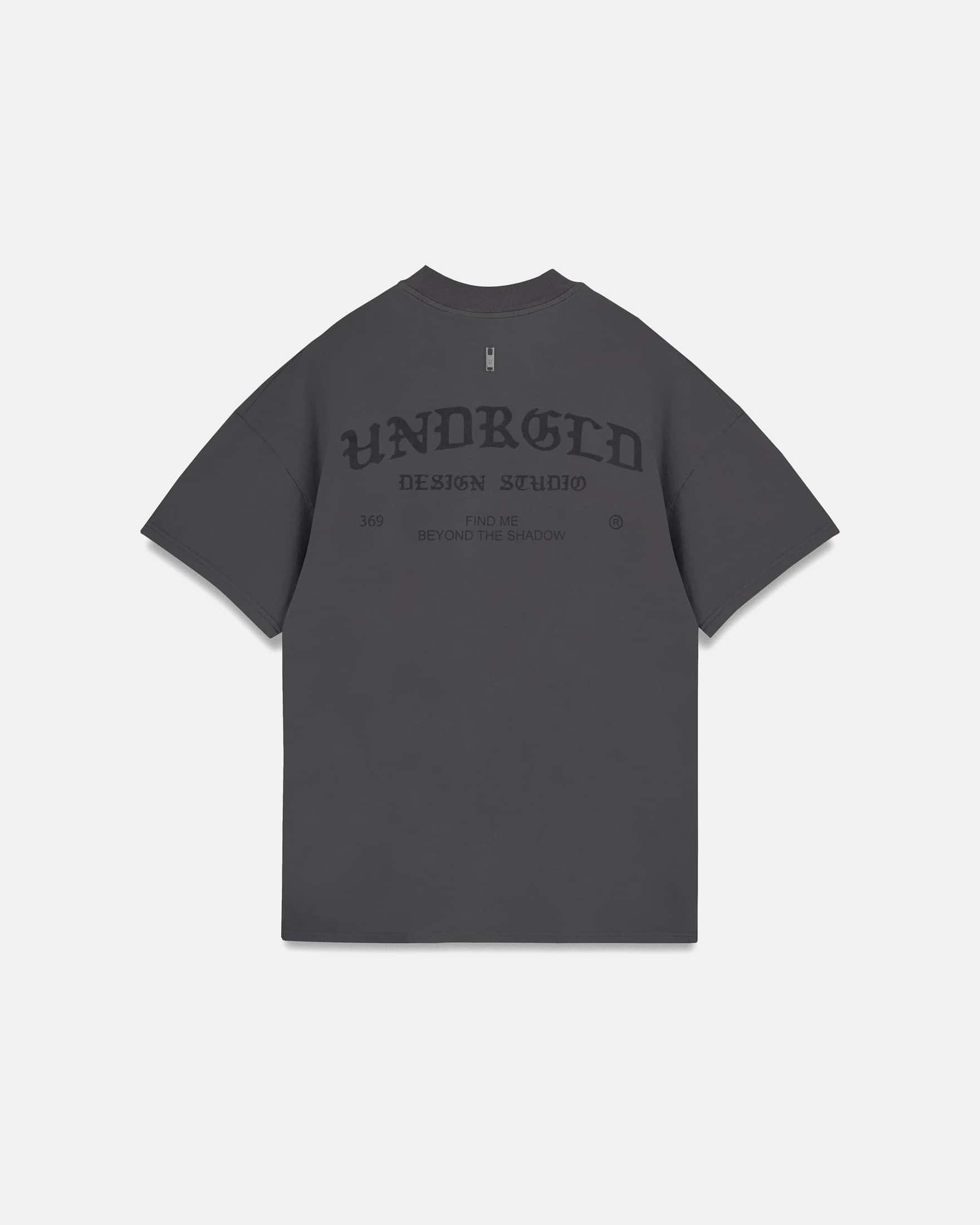 Line Gothic Tshirt Vintage Gray