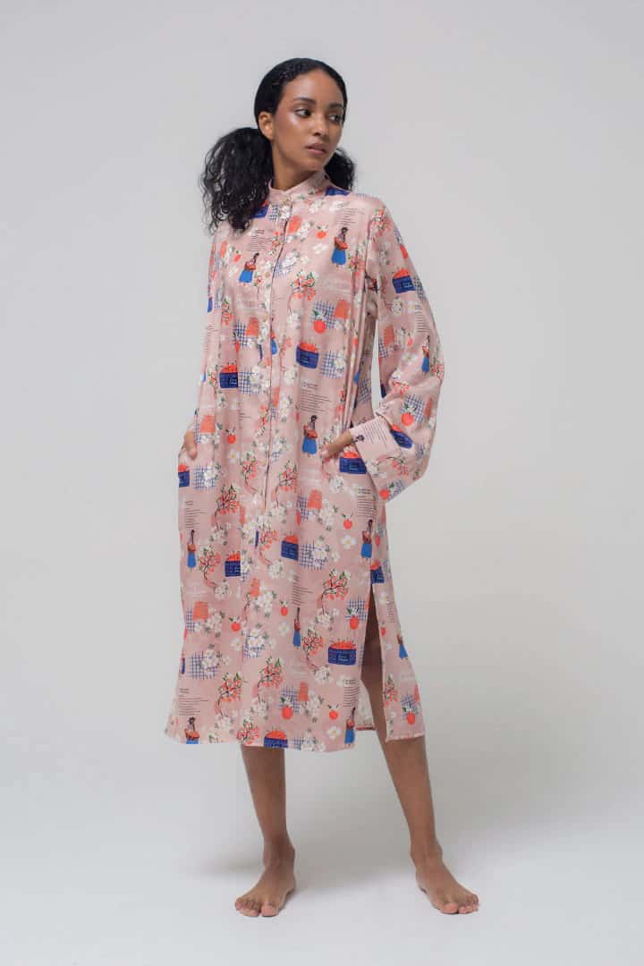 Blusón Unisex / Estampado Mantecada de Naranja