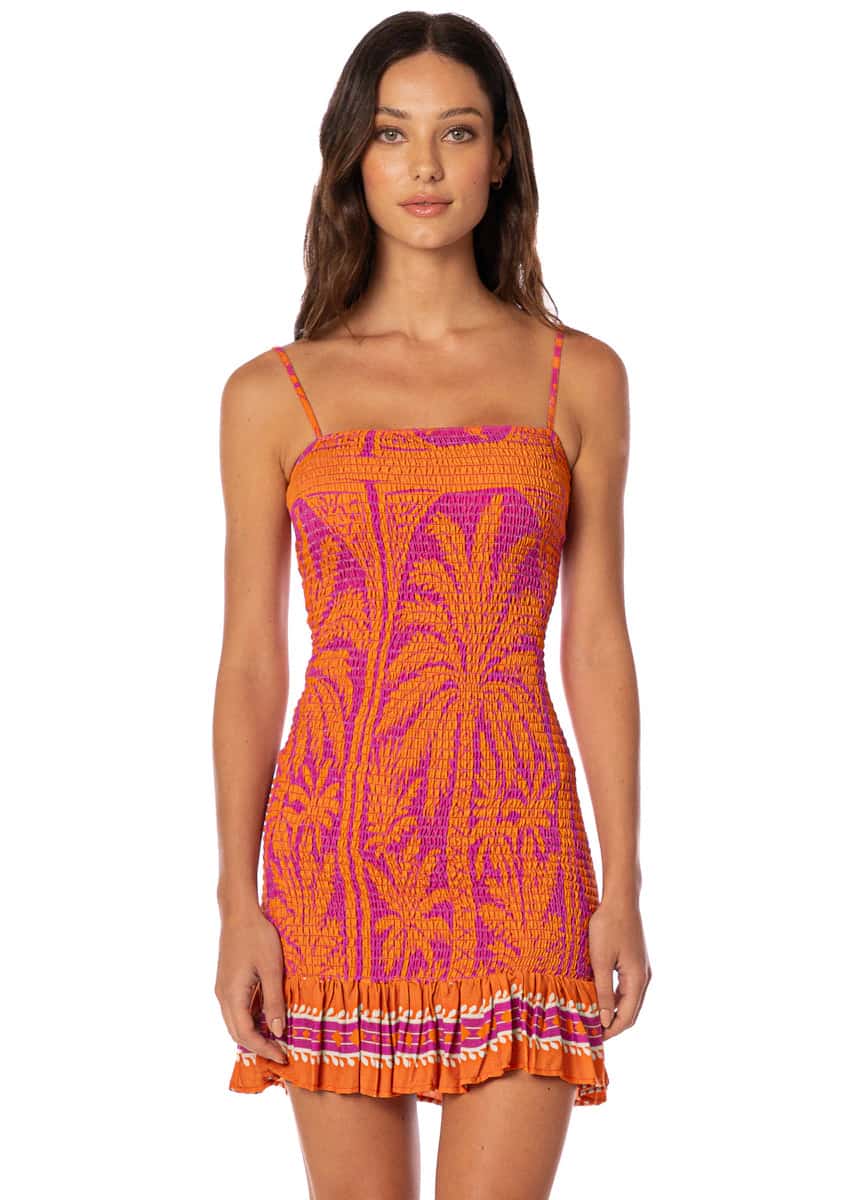Maaji Flamingo Palm Lua V Short Dress