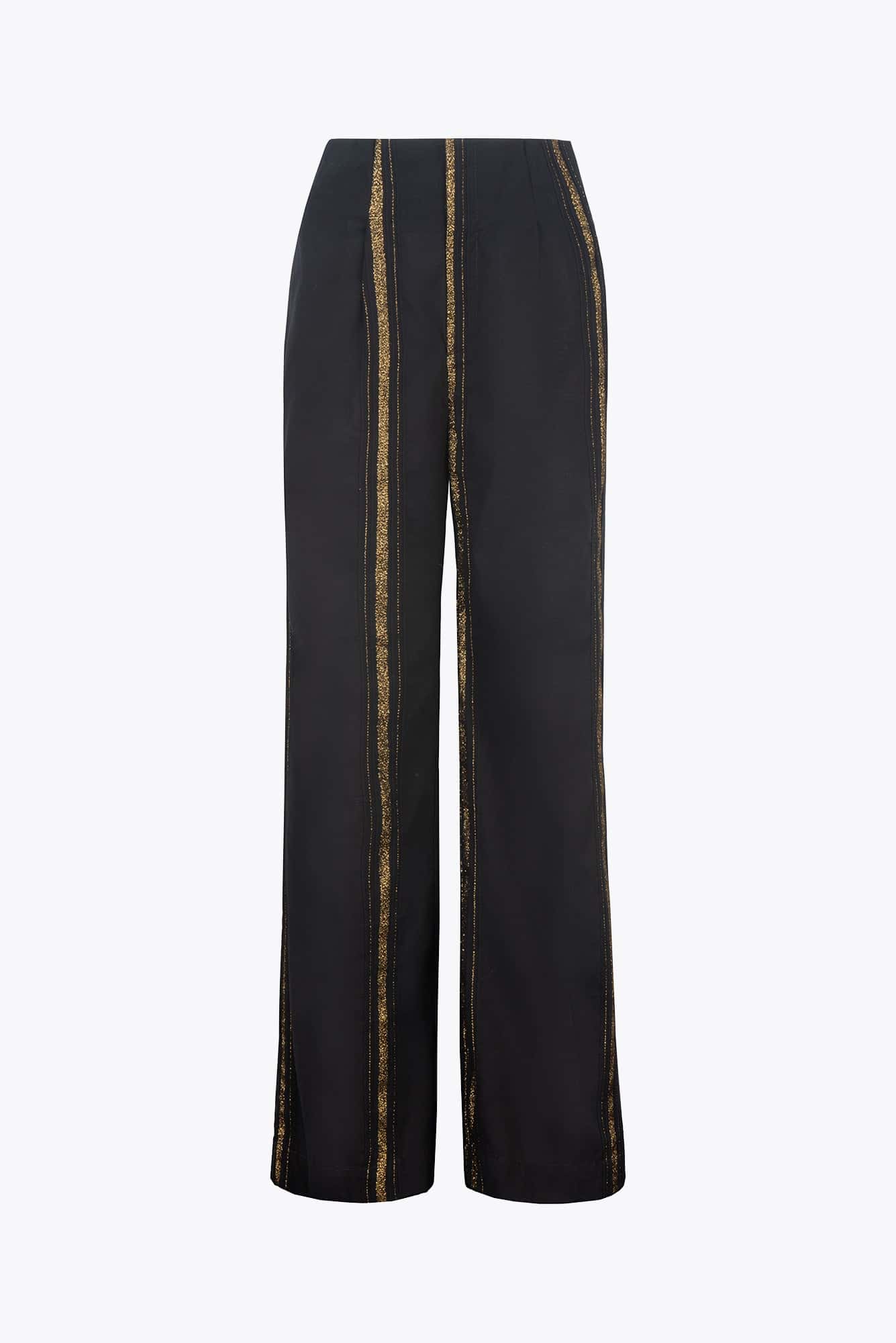 Pantalón Litoral Negro Dorado