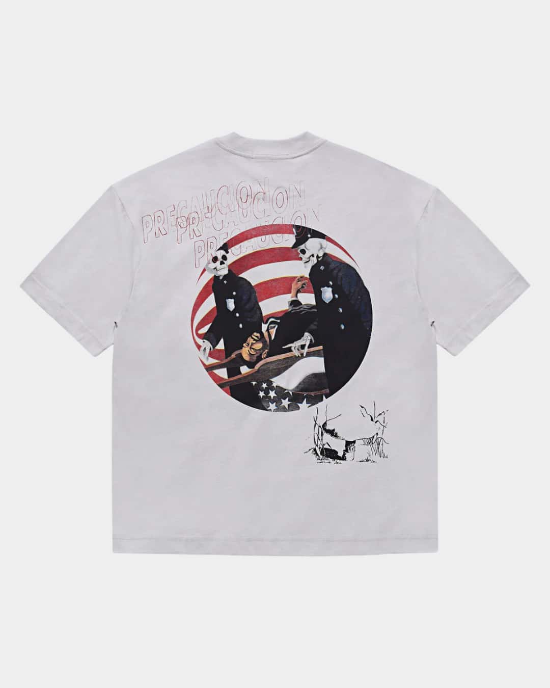 PRE-CAUCION GRAY T-SHIRT - miniatura 2