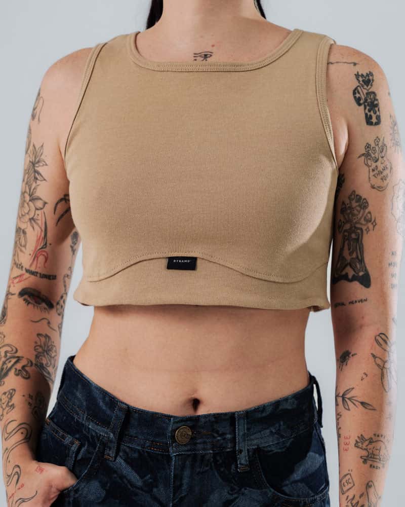 Crop Top Arena Para Mujer Corte Imperio - miniatura 1