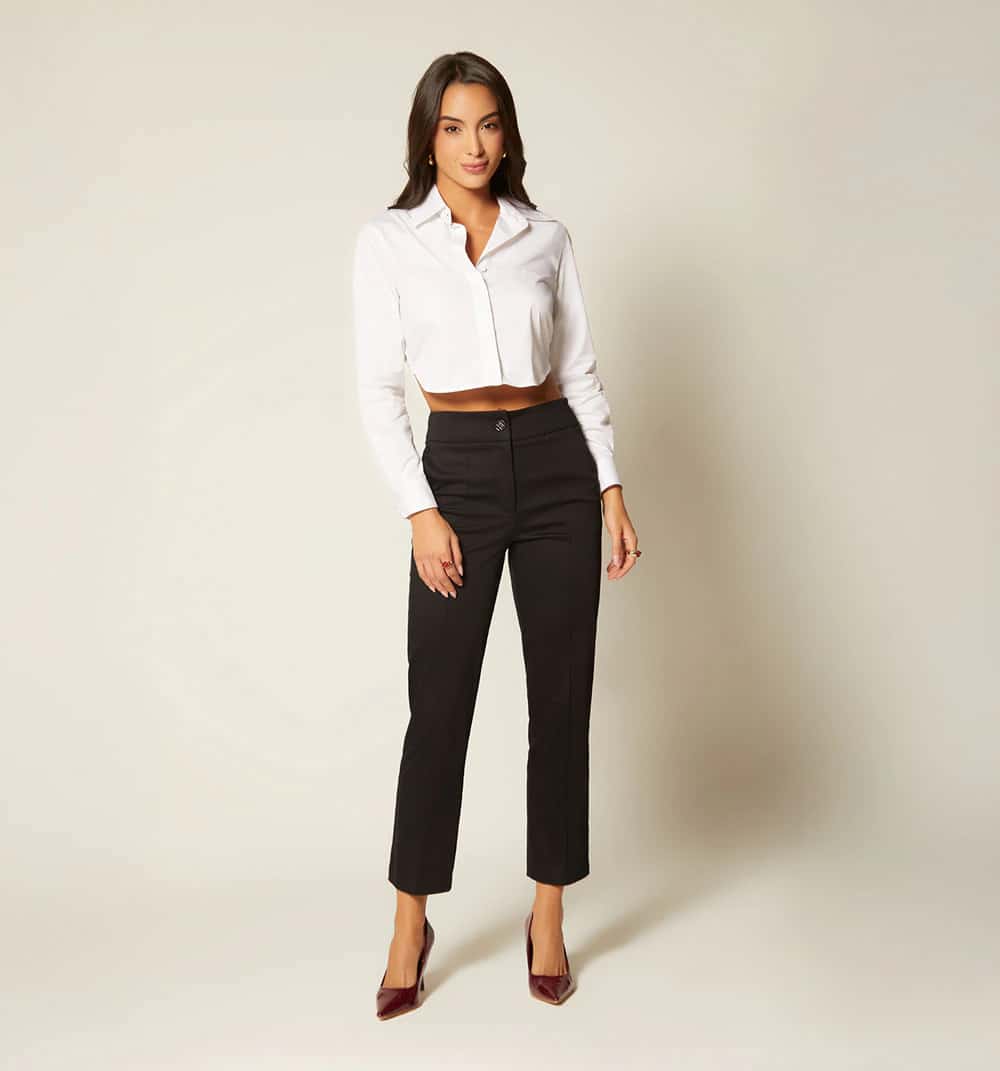 Blusa camisera boxy manga larga