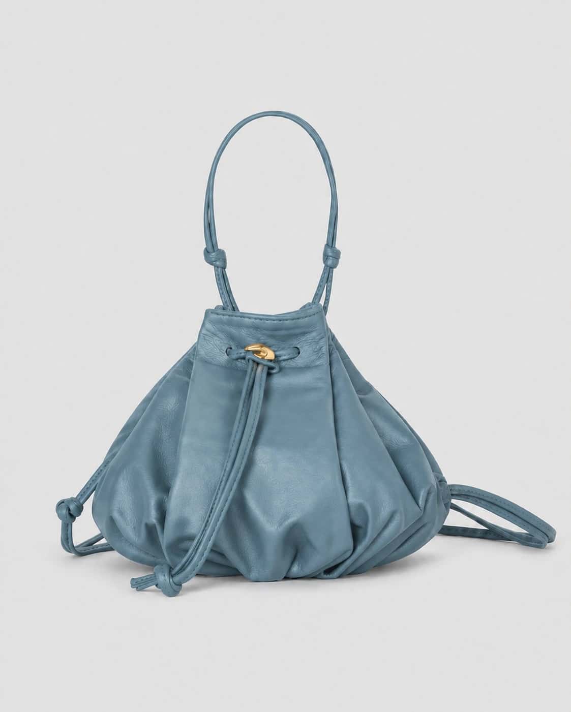 Alpha Blue Leather Bag