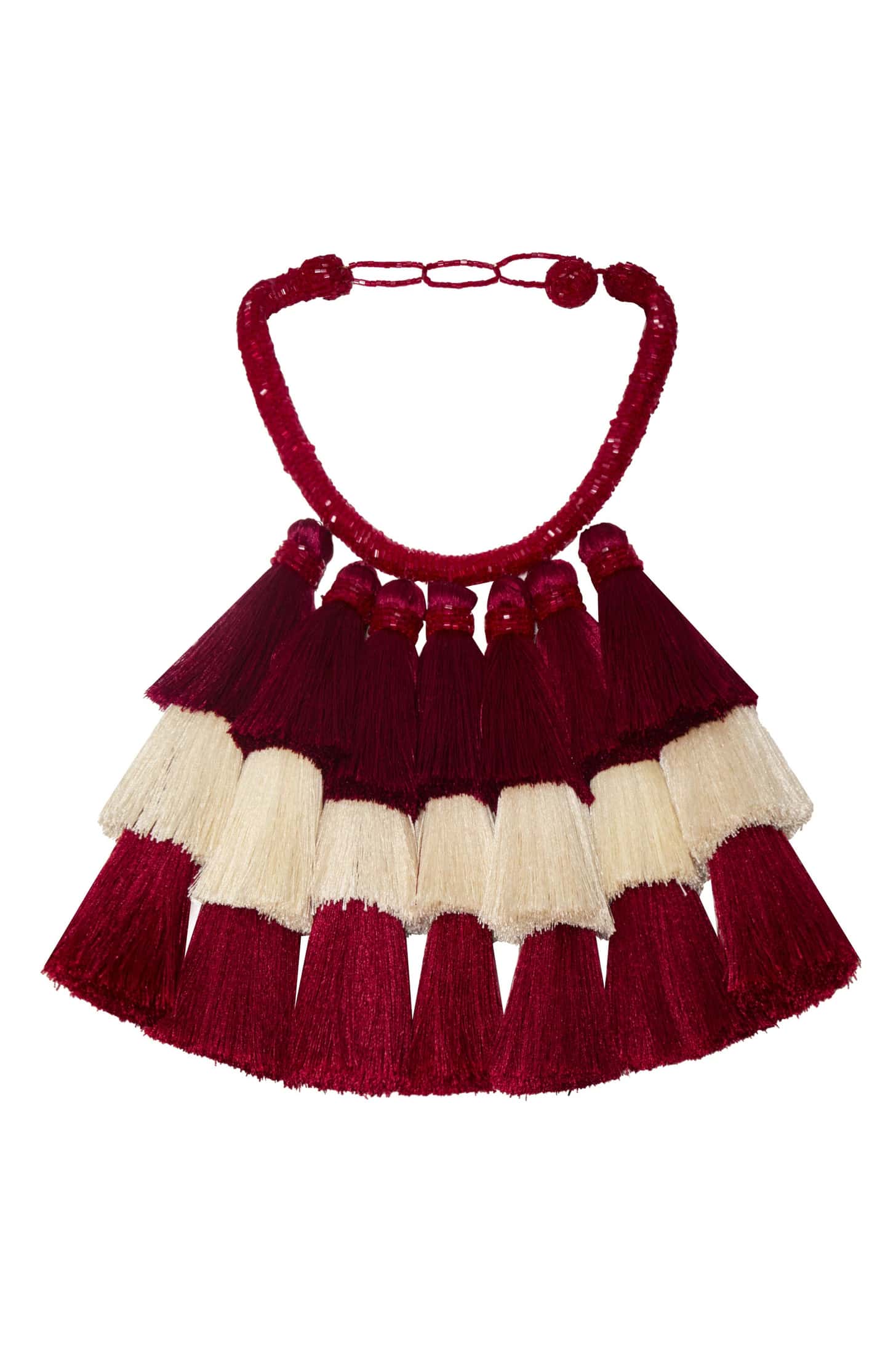 Bruma Necklace / Wine & Ivory