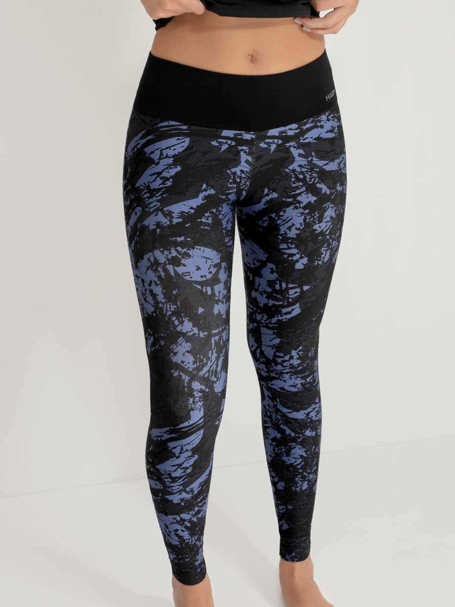 Leggins Deportivo Estampado Color Azul Denim