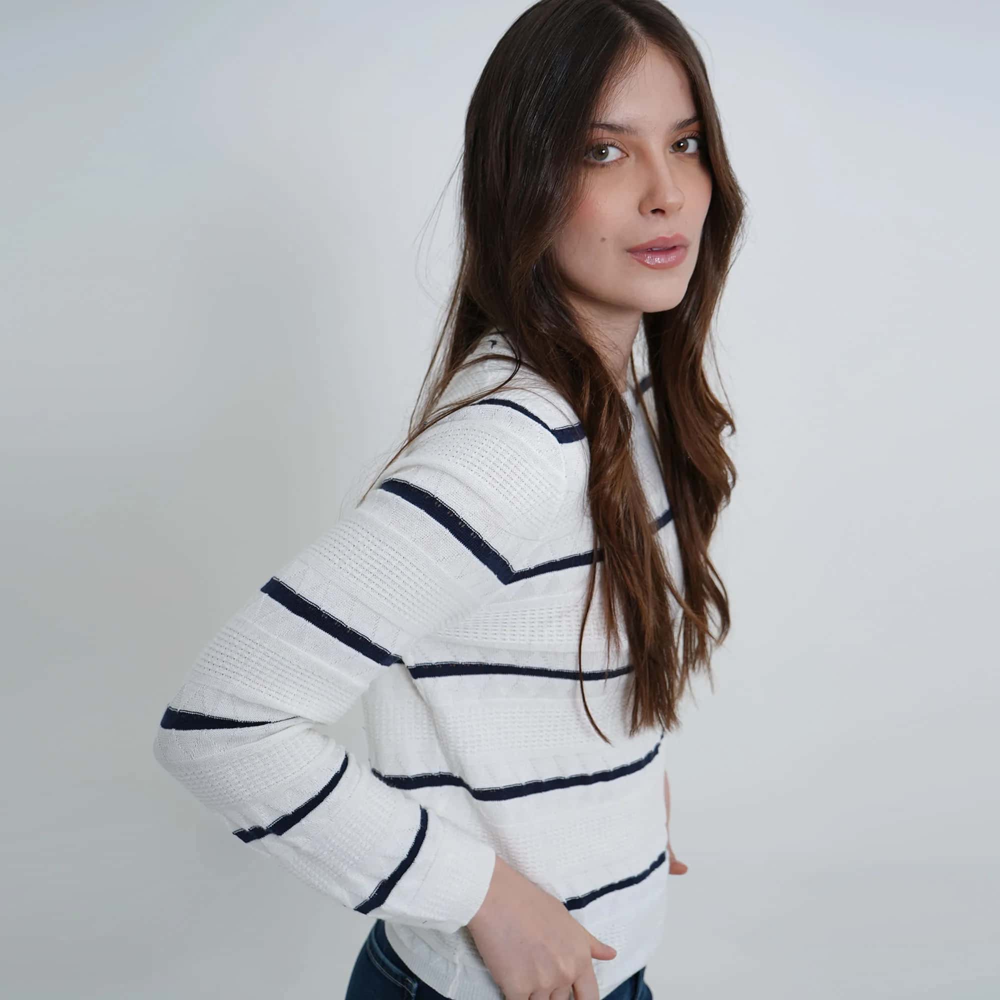 Sweater Cuello Redondo Manga Larga