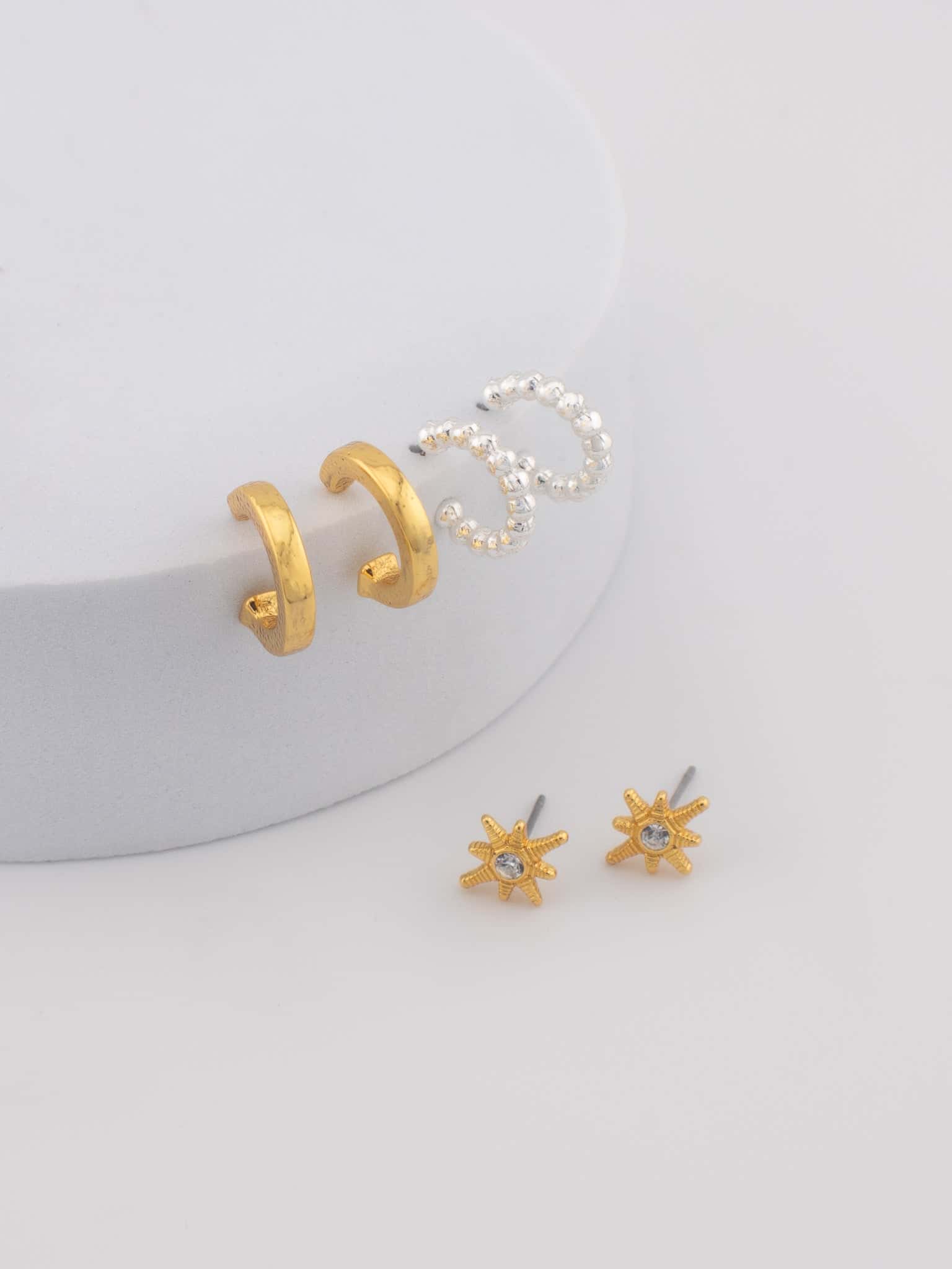 Set X3 Aretes Cristal Classic