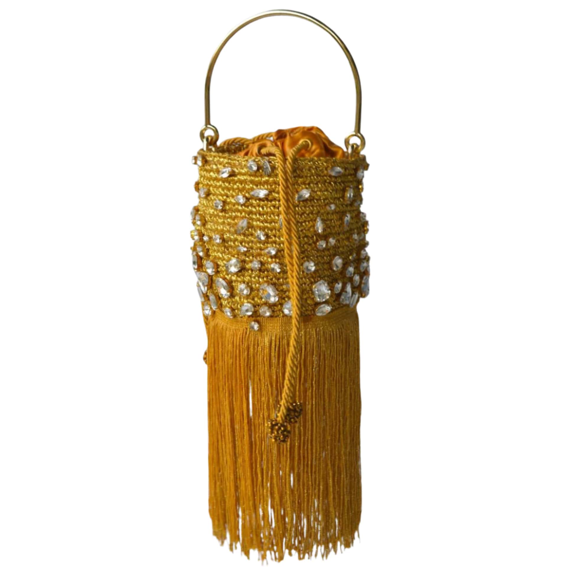 Yellow Minaudière Bag