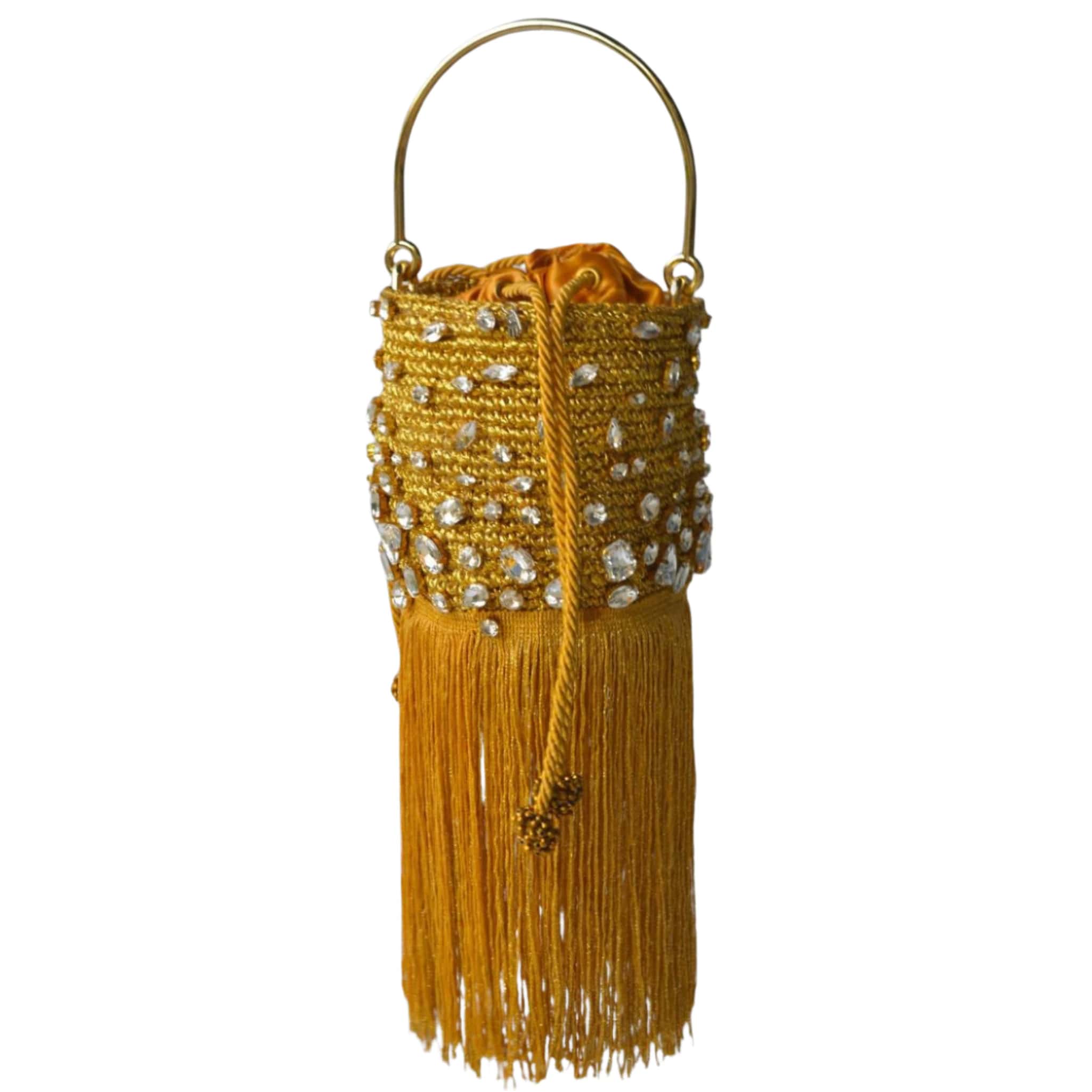 Yellow Minaudière Bag
