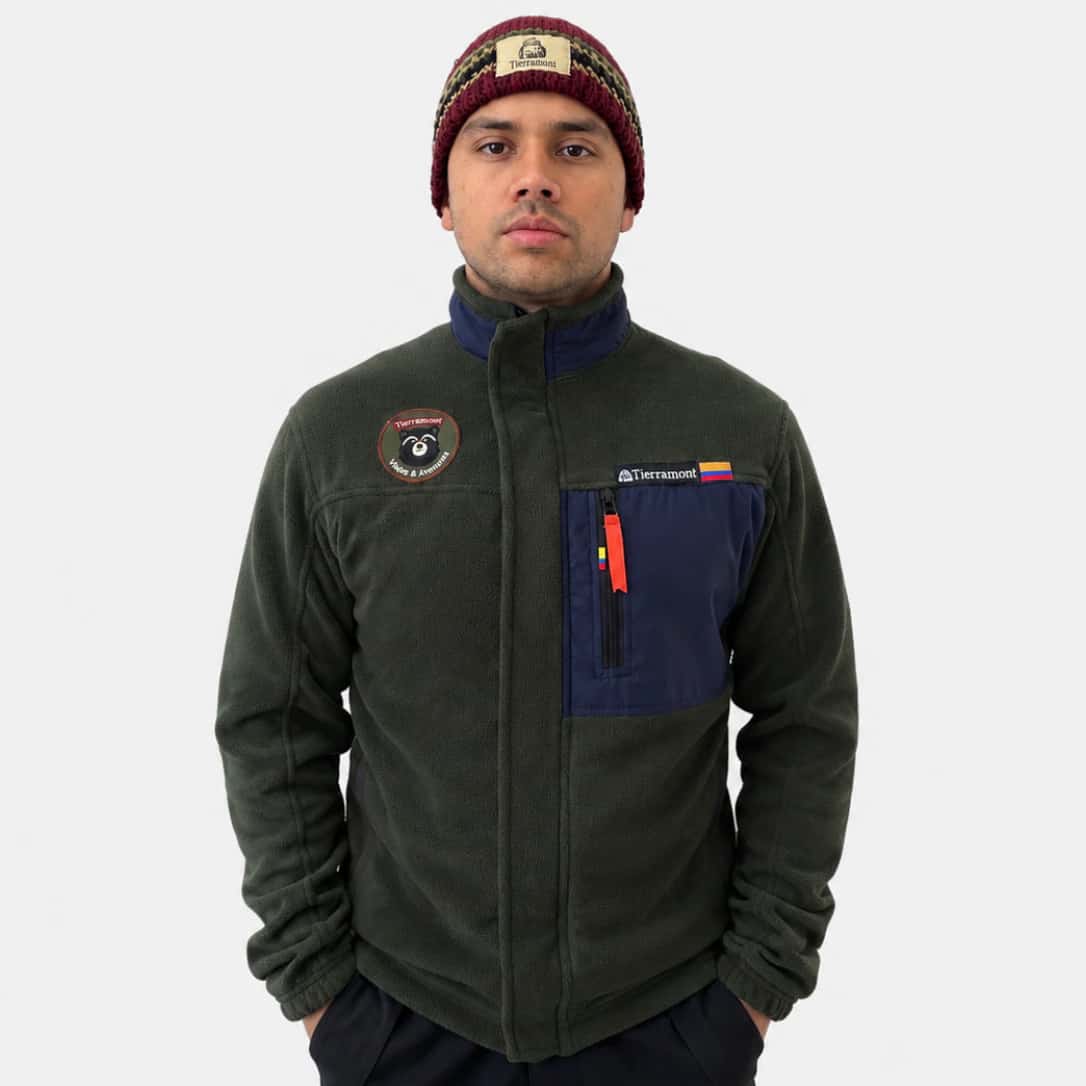 Buzo Térmico Andino Verde Militar Hombre