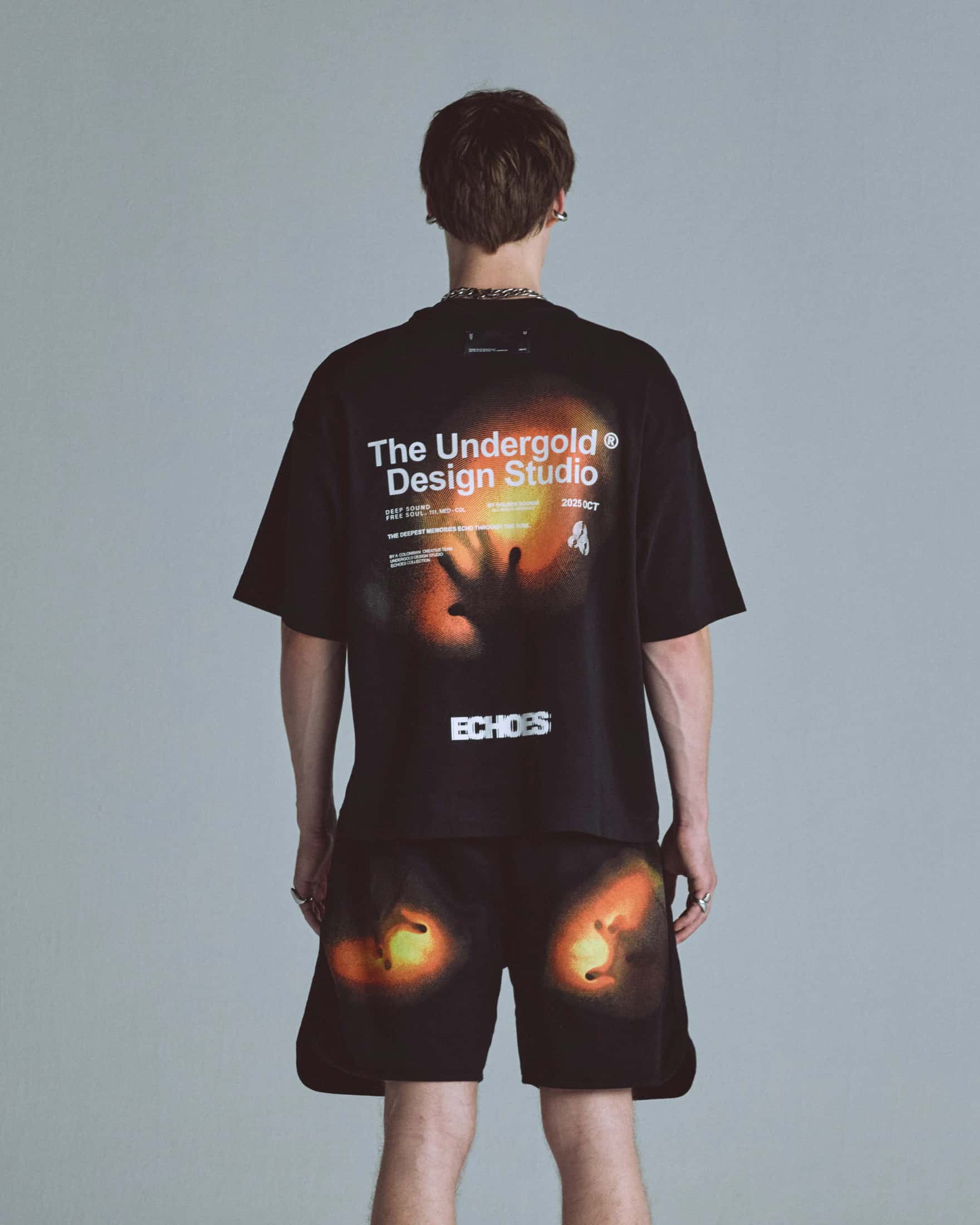 Echoes Pulse Boxy Fit Tshirt Black - miniatura 7