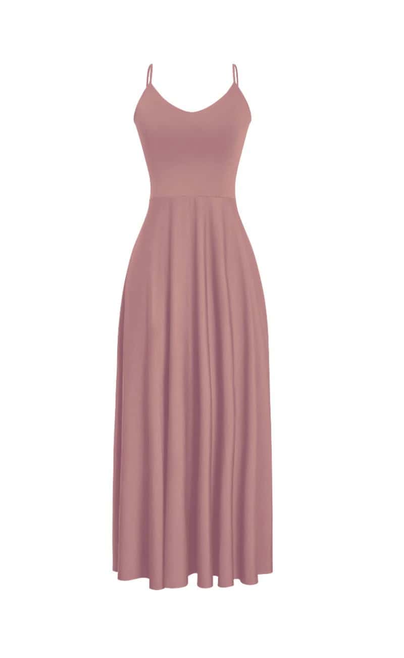 VESTIDO LARGO SPICE MAUVE